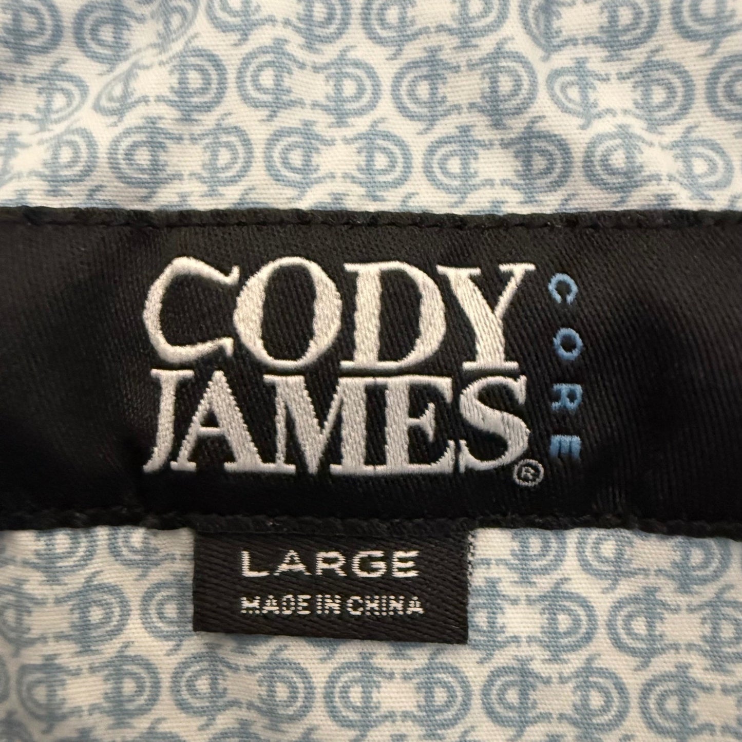 Cody James Core Shirt Mens Large White Seersucker Short Sleeve Button Up Western