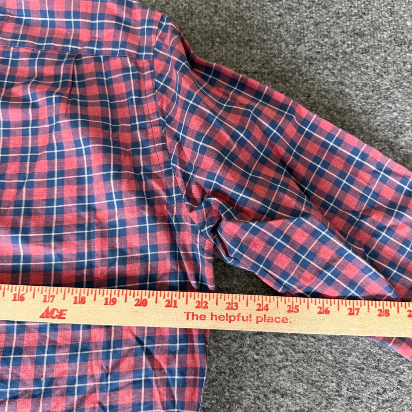 J.Crew Mens Classic Fit Plaid Button Down Shirt Red Blue Cotton Medium Casual