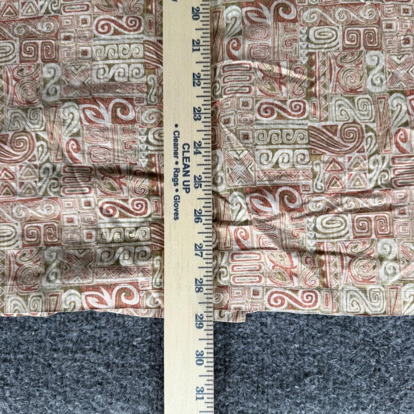 Tori Richard Shirt Men Large Abstract Geometric Patchwork Short Sleeve Button Up