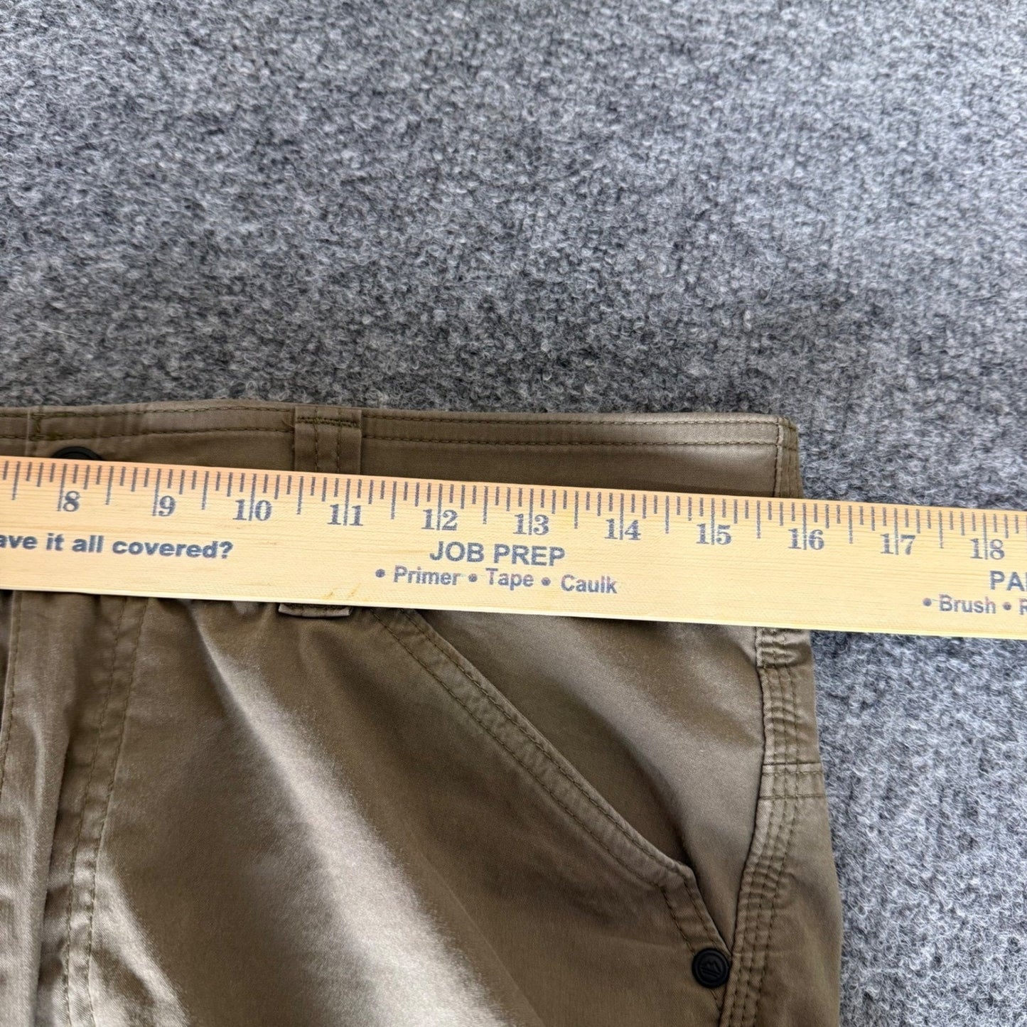 Wrangler ATG All Terrain Gear Cargo Pant Mens 32x32 Brown Outdoor Hiking Stretch