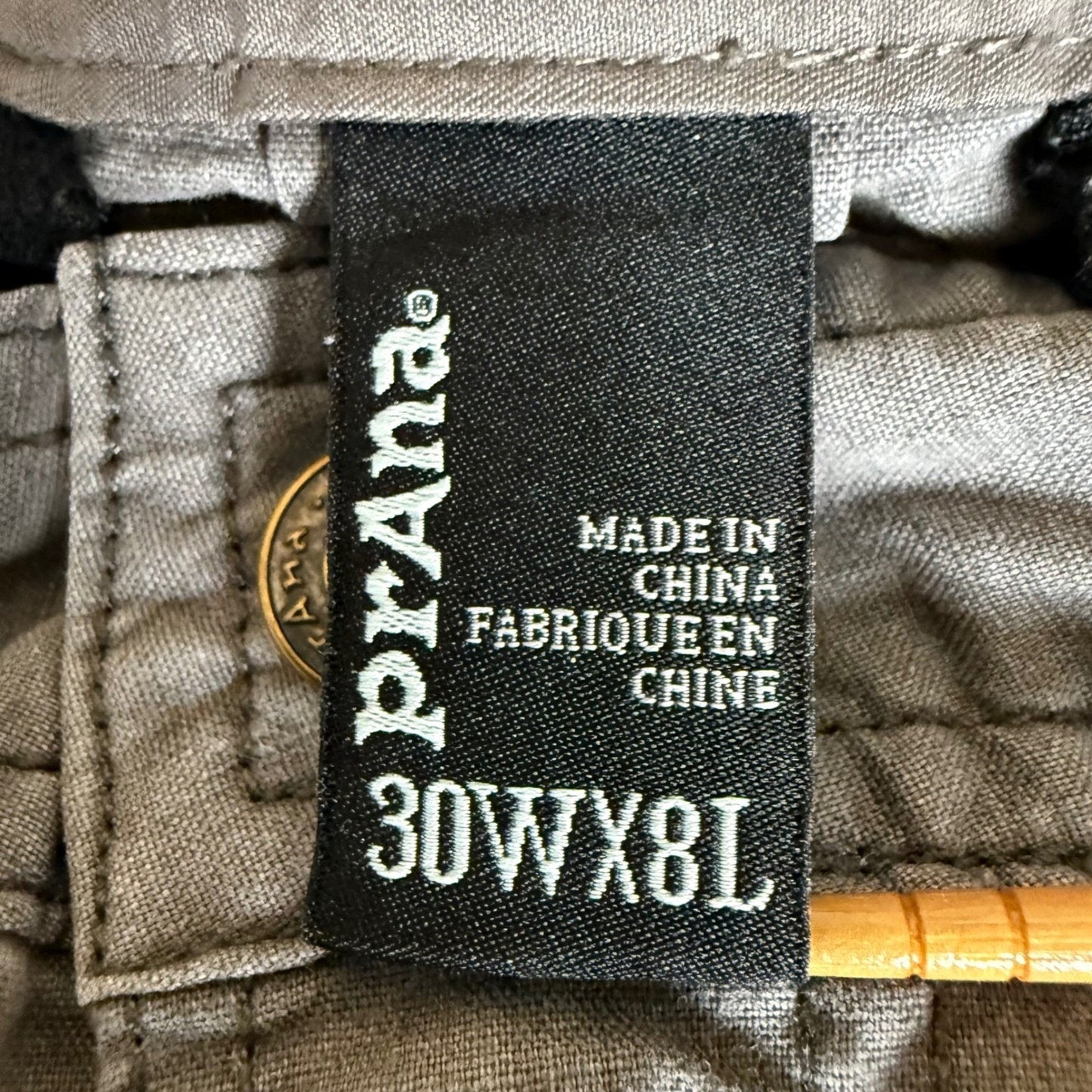 Prana Furrow Shorts Mens 30 (Fits 32) Gray Casual Walking Hiking Cargo Outdoor