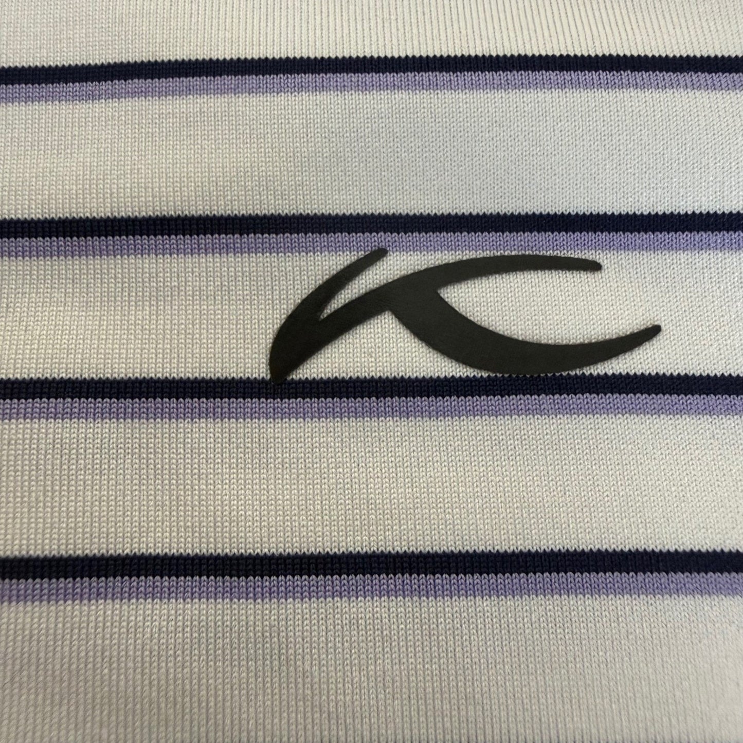 KJUS Polo Shirt Mens 2XL Performance Golf Striped Short Sleeve Moisture Wicking