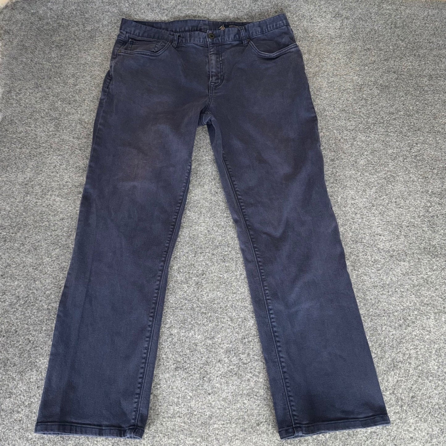 Roark HWY 128 Denim Jeans Men 38x32 (Fits 37x31) Navy Blue Straight Fit Everyday