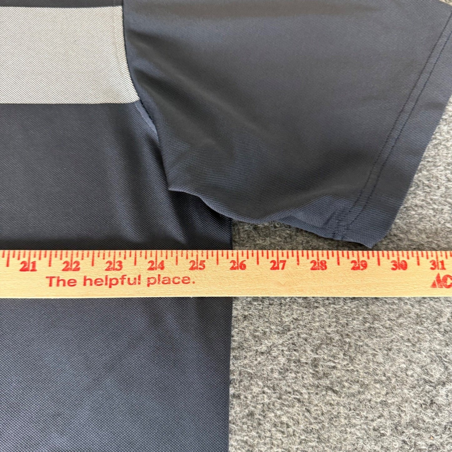 FootJoy FJ Golf Polo Shirt Mens XL Grey Striped Short Sleeve Performance Office