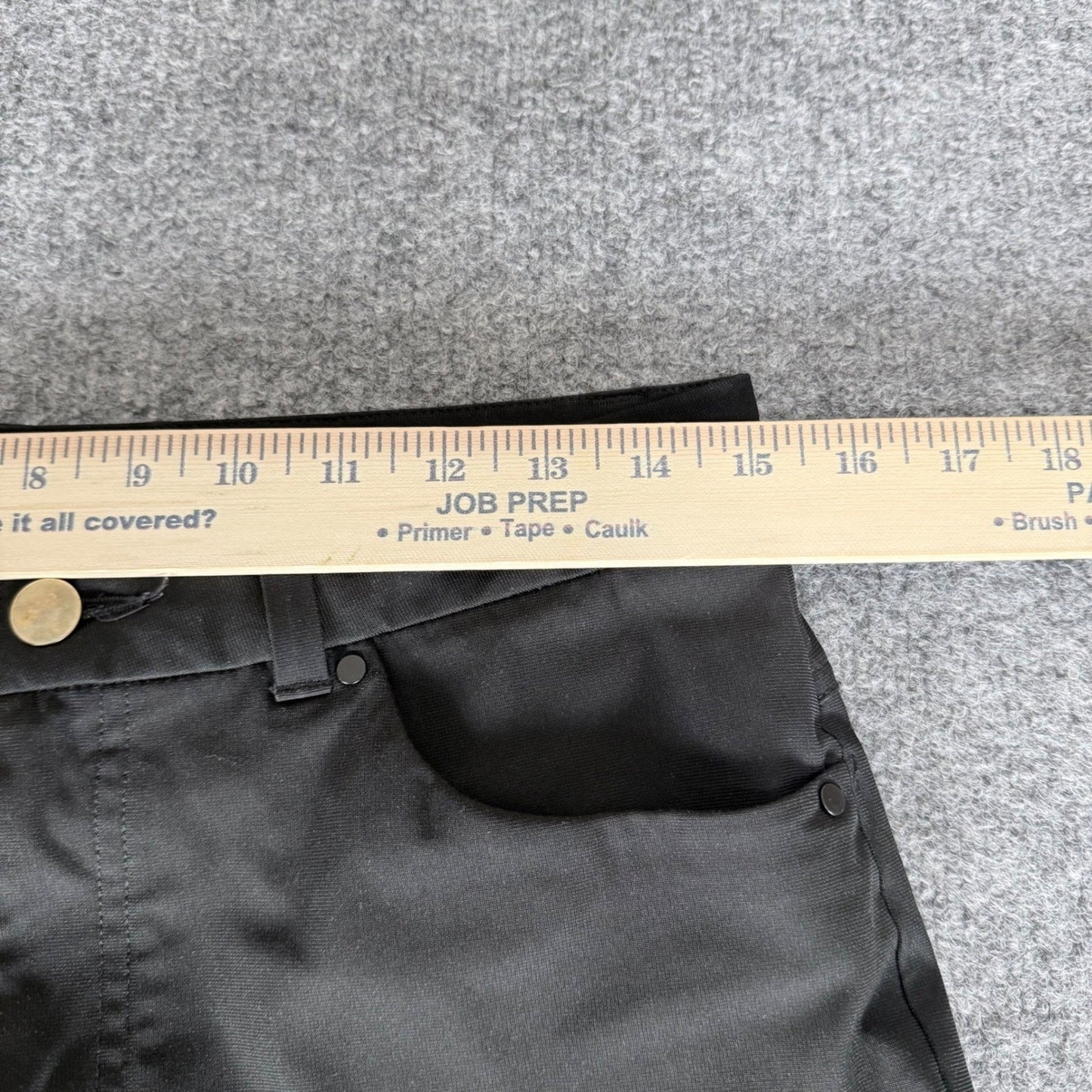 VRST Mens Slim Fit 5-Pocket Commuter Pants Black 30x28 Performance Stretch Golf