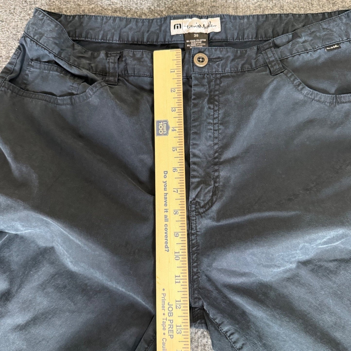 Travis Mathew Pants Mens 38 (Fits 36x30) Blue Golf Chino Casual Comfort Tencel