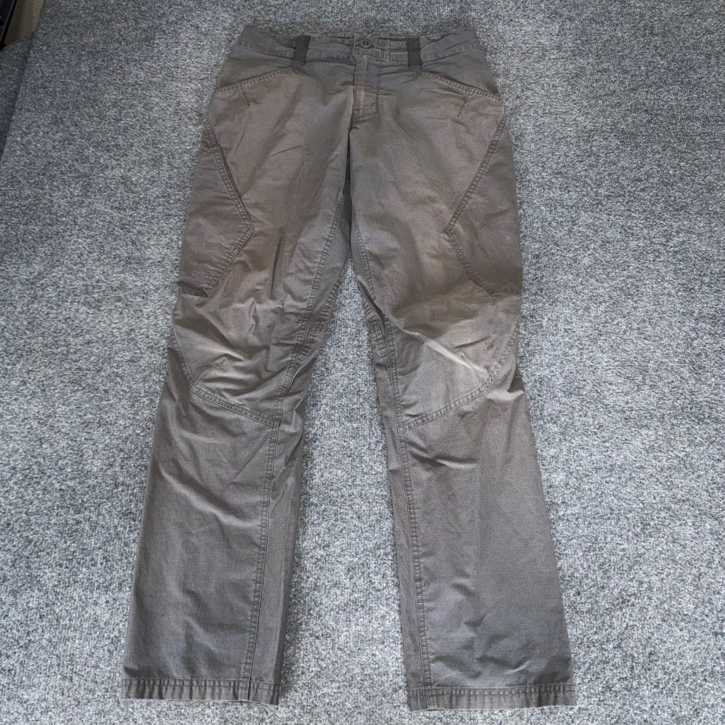 Patagonia Mens Venga Rock Pant Grey Organic Cotton Climbing Hiking 31x32 Outdoor