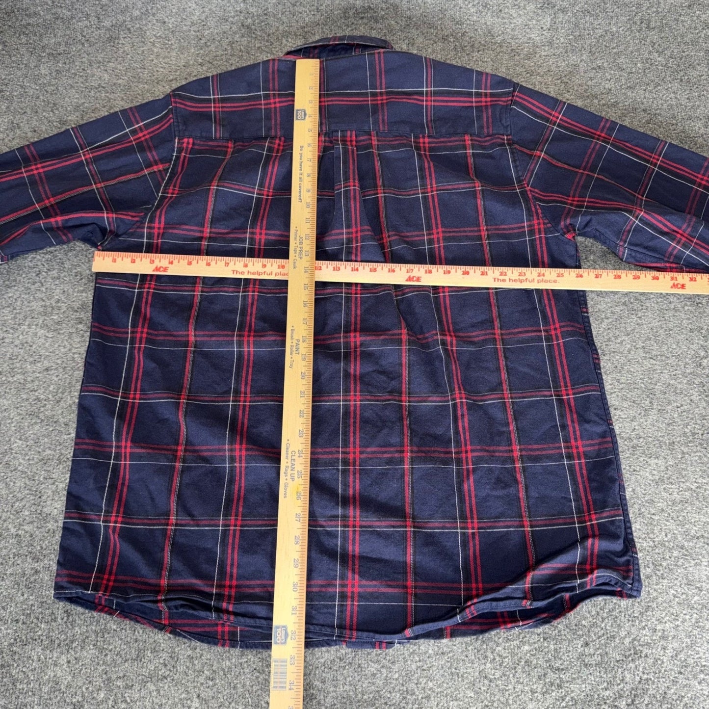 Dixxon Flannel Co The Torch FR Mens 2X Navy Red Plaid Button Down Shirt Workwear