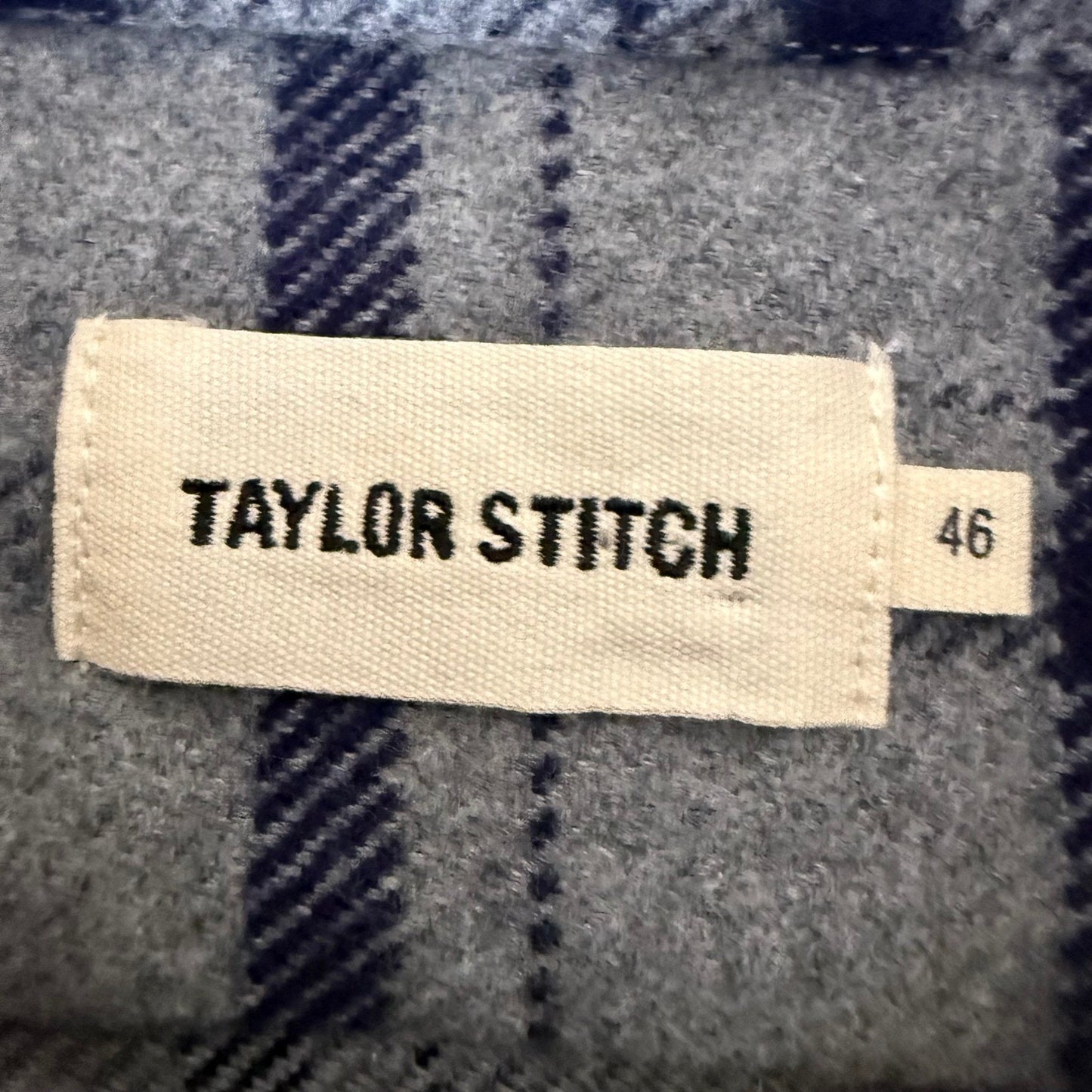 Taylor Stitch Crater Shirt Mens Plaid Cotton Soft Flannel Button Up Size 46 2XL