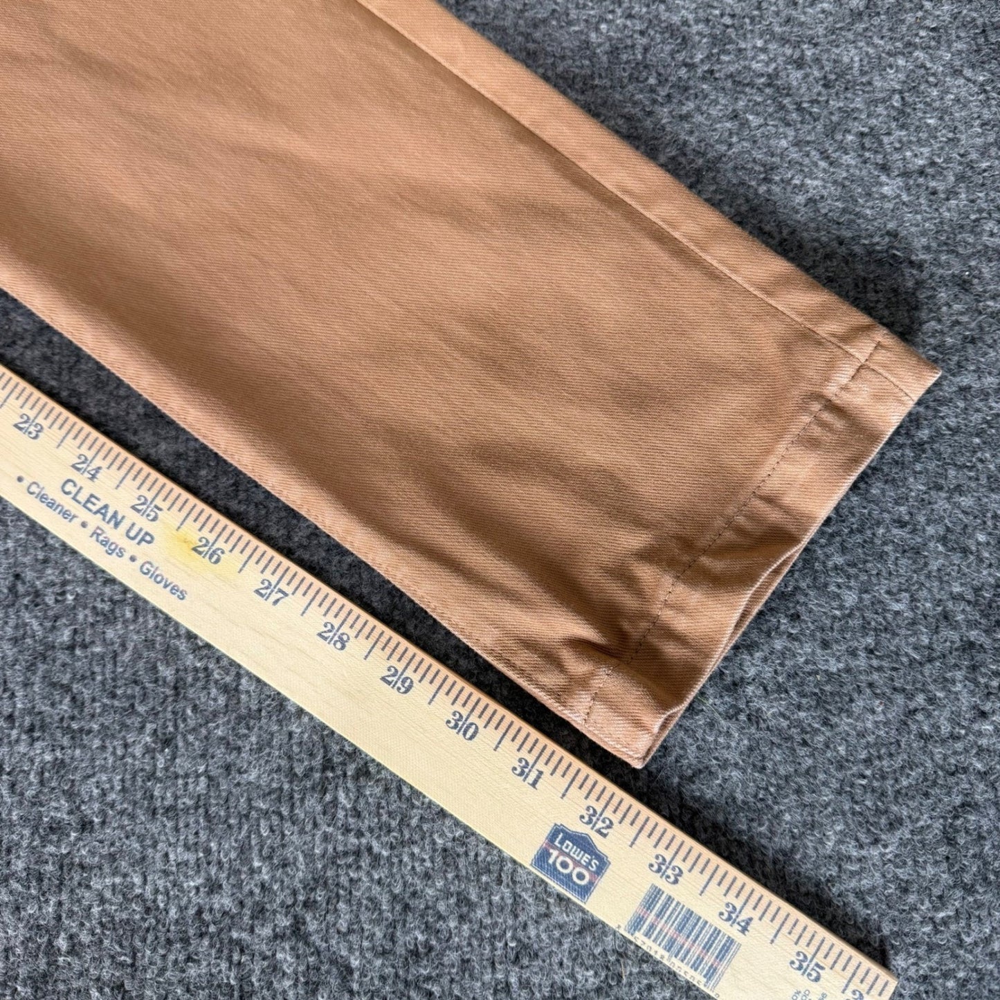 Hiroshi Kato The Ave Slim Chino Pants Mens 36x32 Tan Stretch Everyday Comfort