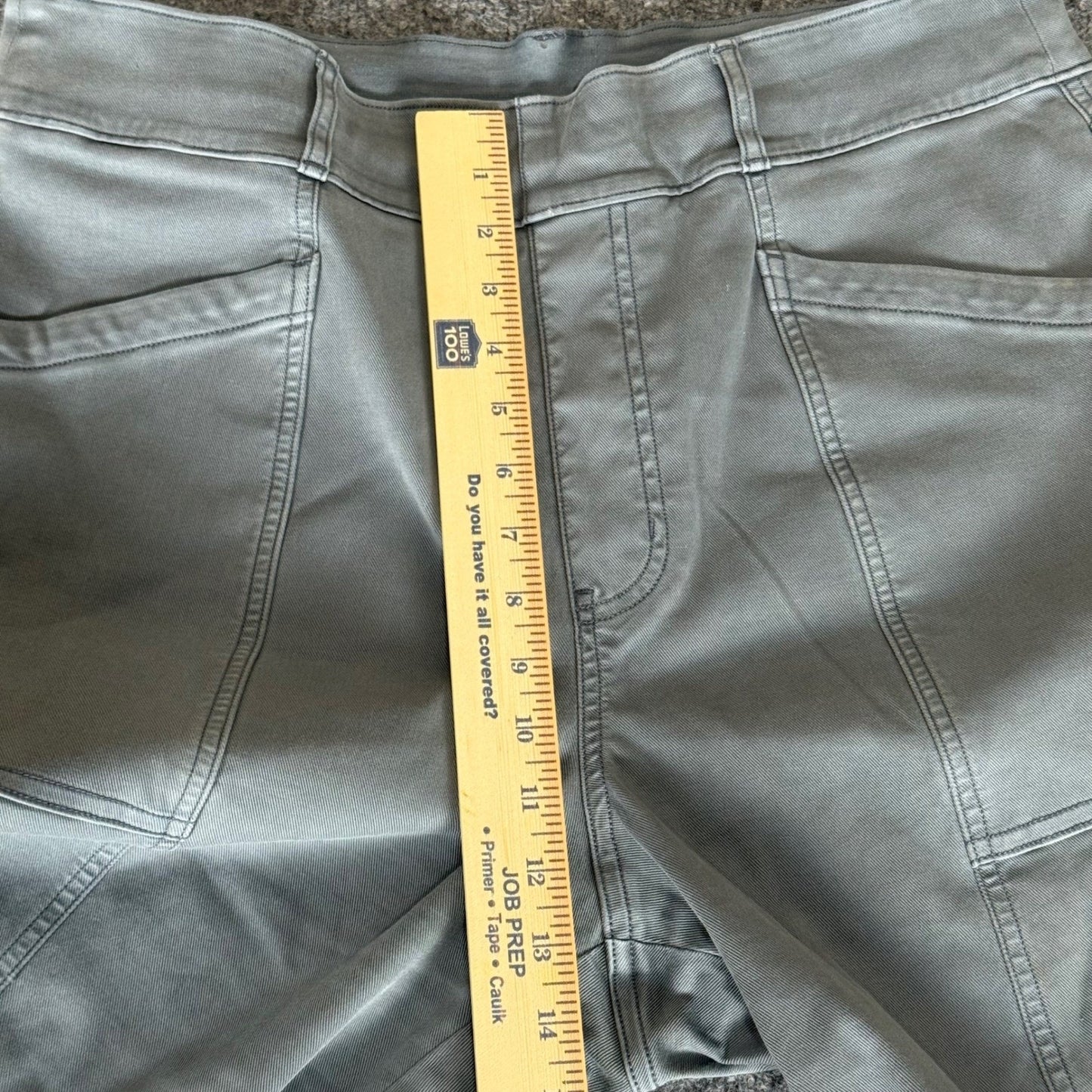 SPANX Stretch Twill Straight Leg Pants Womens 34x30 Green Casual Comfort Fit