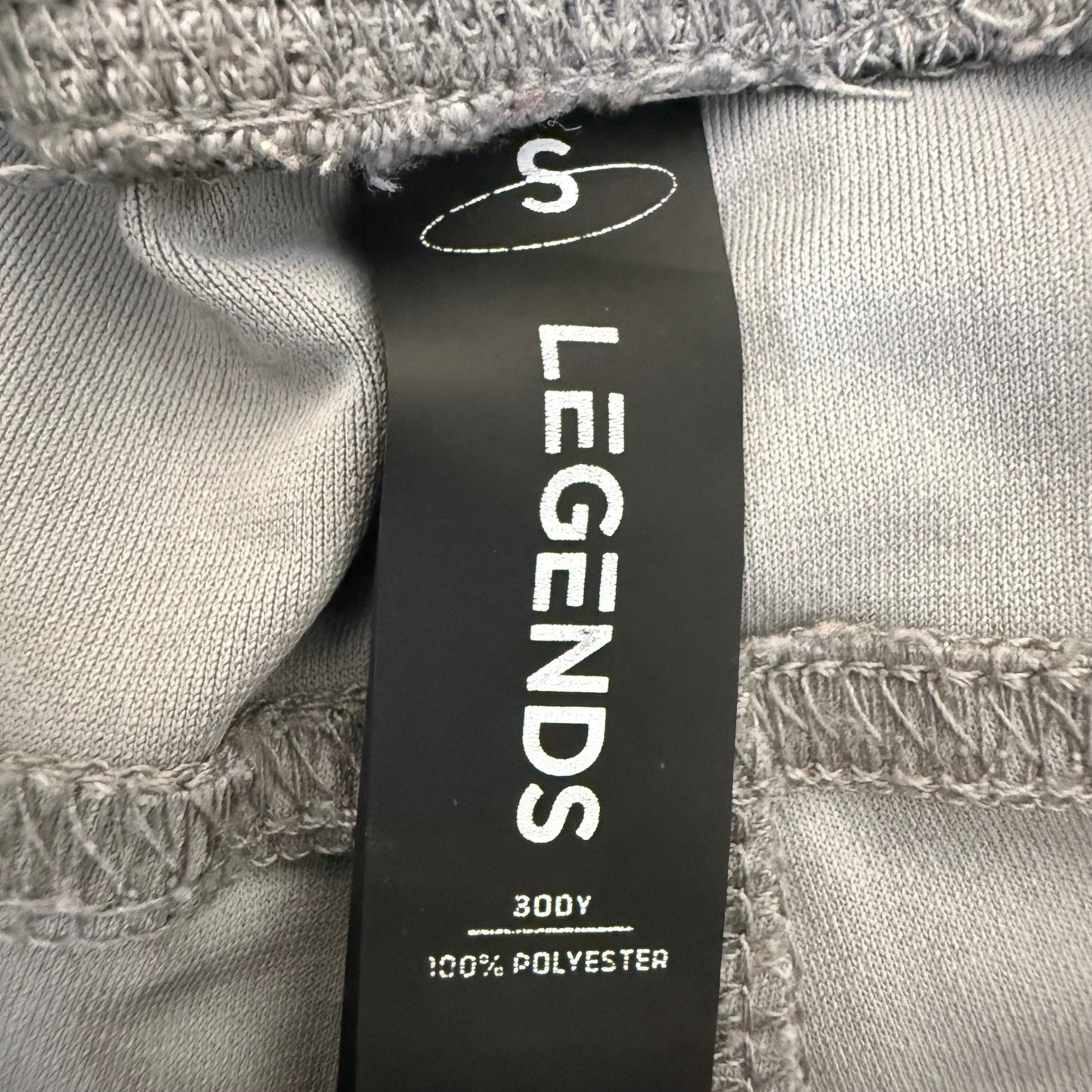 Legends Mens Gray Athletic Joggers Training Pants Small Drawstring Tapered Leg
