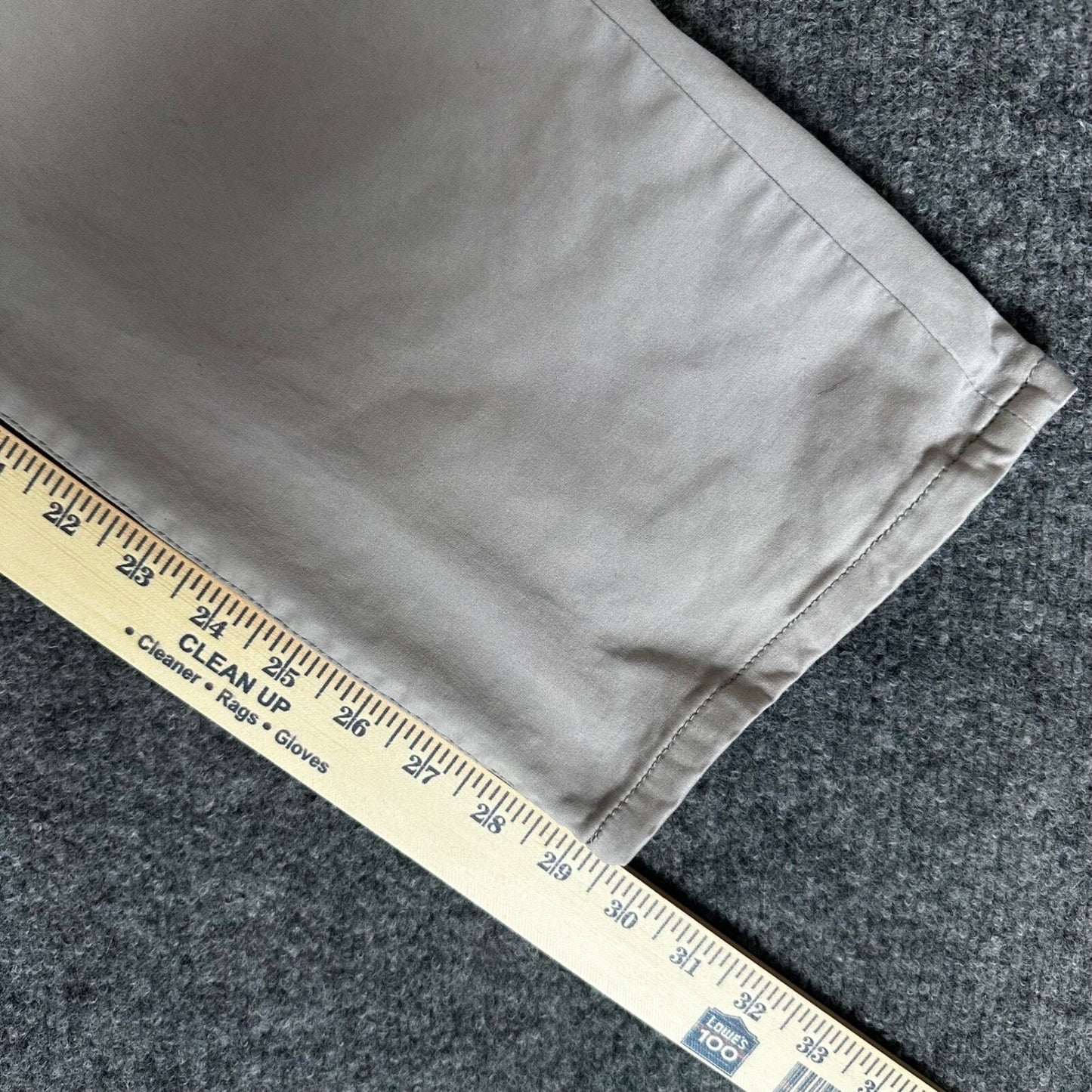 7 Diamonds Clifton Slim Straight Leg Pants Casual Chino Grey 38x30