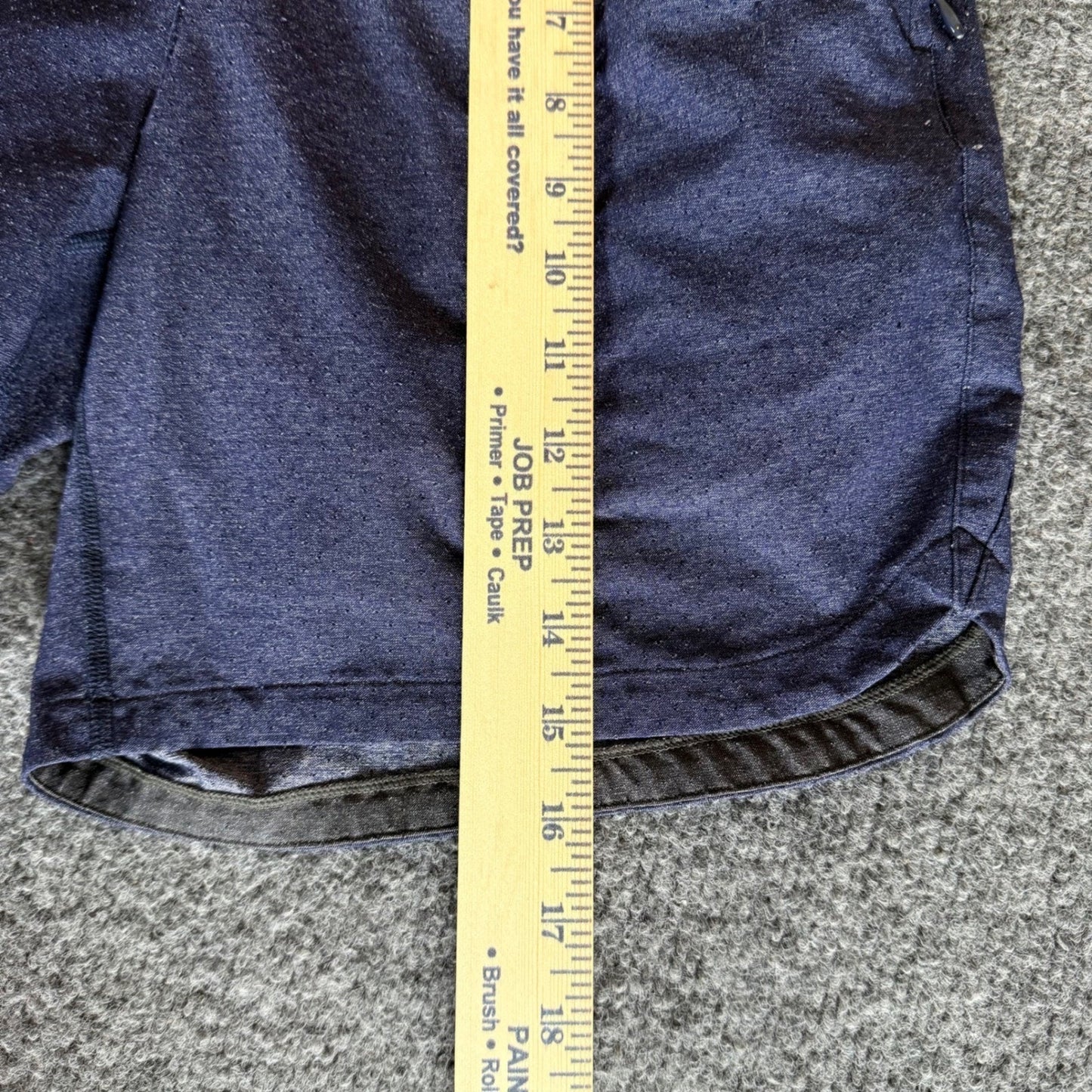 Rhone Athletic Shorts Mens Small Blue Gym Workout Lined Activewear Training