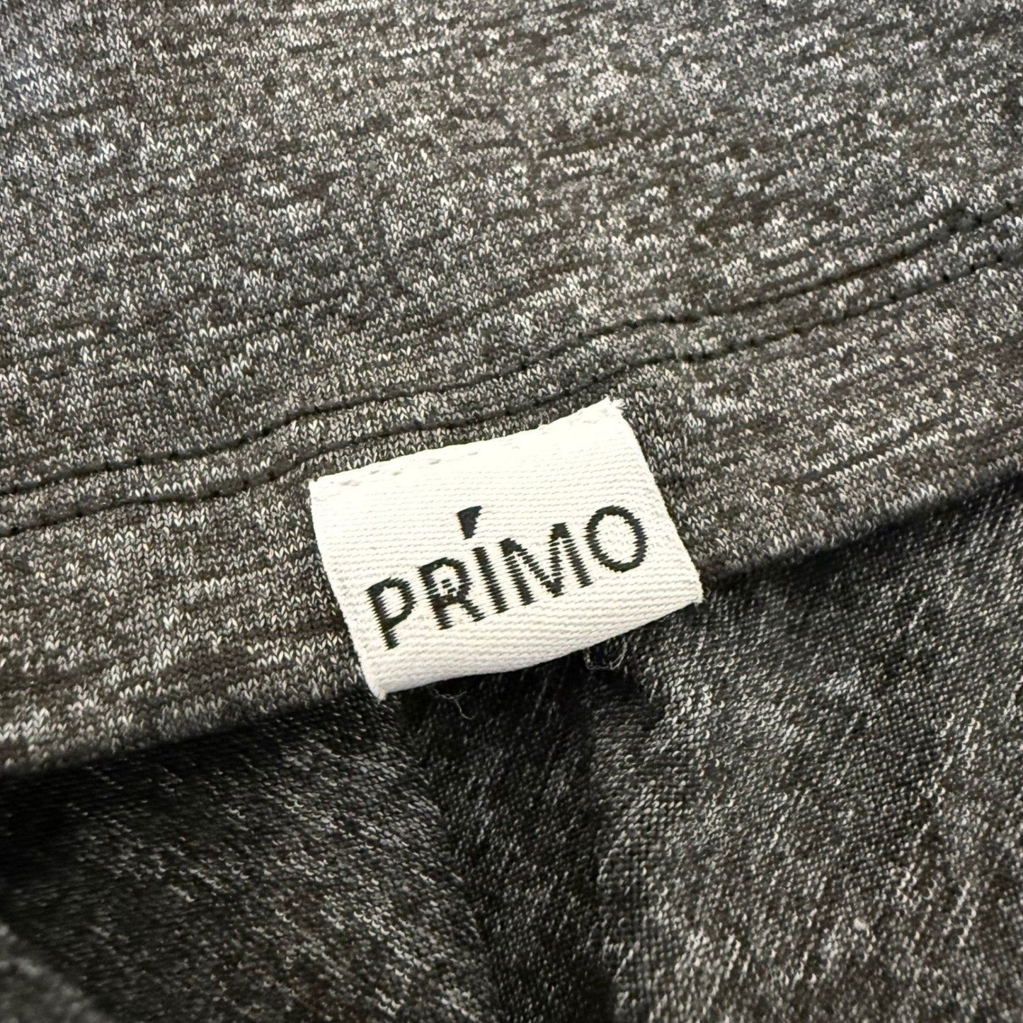 Primo Henley Band Collar Shirt Men XL Gray Grant Horvat Short Sleeve Golf Casual