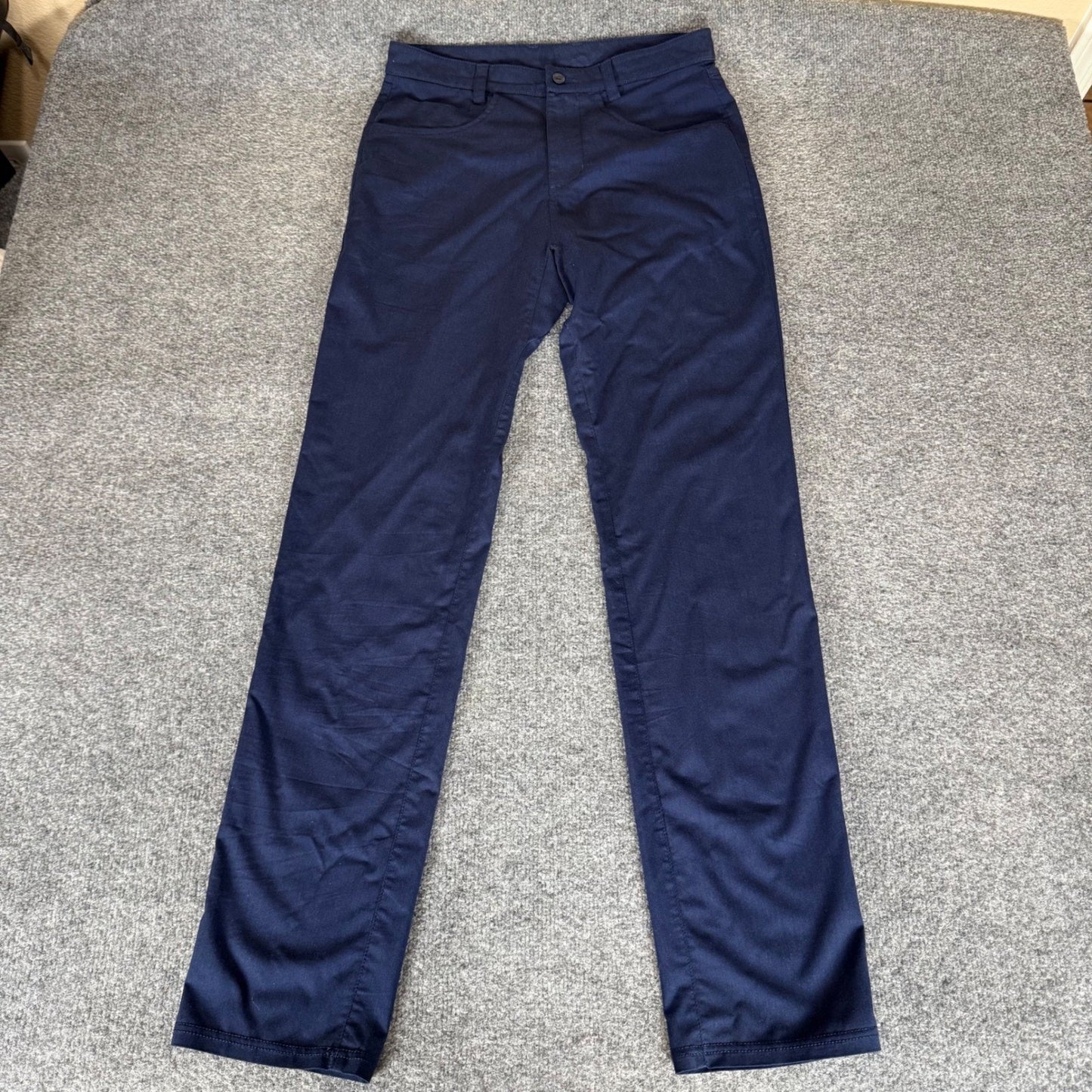 Tasc Performance Pants Mens 30x32 Navy Blue Bamboo Athletic Casual Golf Chino