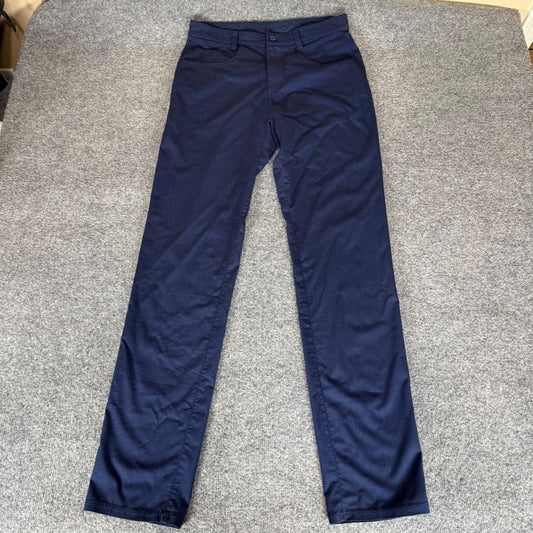 Tasc Performance Pants Mens 30x32 Navy Blue Bamboo Athletic Casual Golf Chino