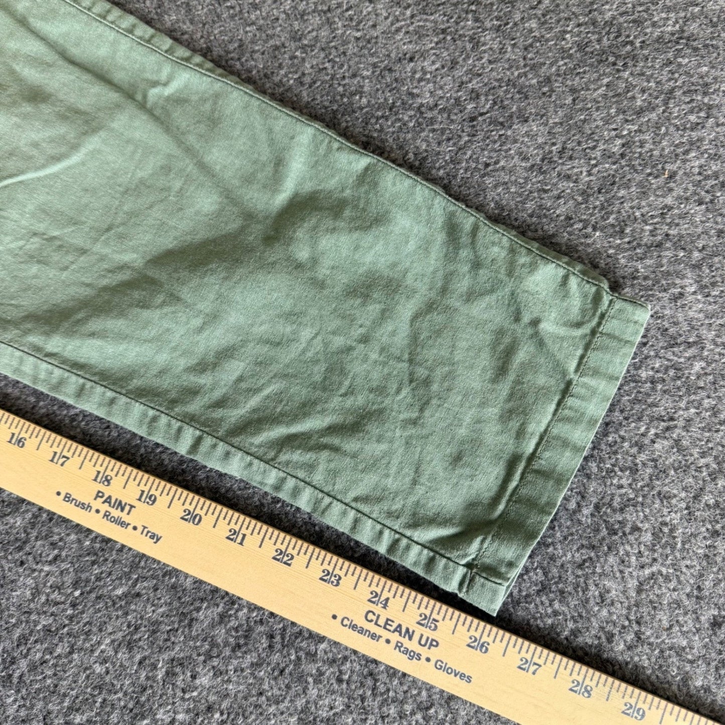 Rhythm Mens 36x26 Pants Green Linen Blend Casual Relaxed Resort Beach Vacation