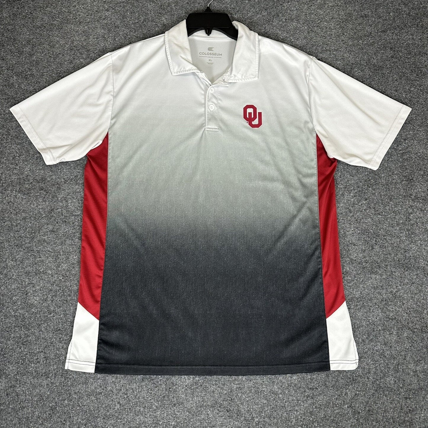 Oklahoma Sooners Polo Shirt Mens XL Red Short Sleeve Performance College Adult