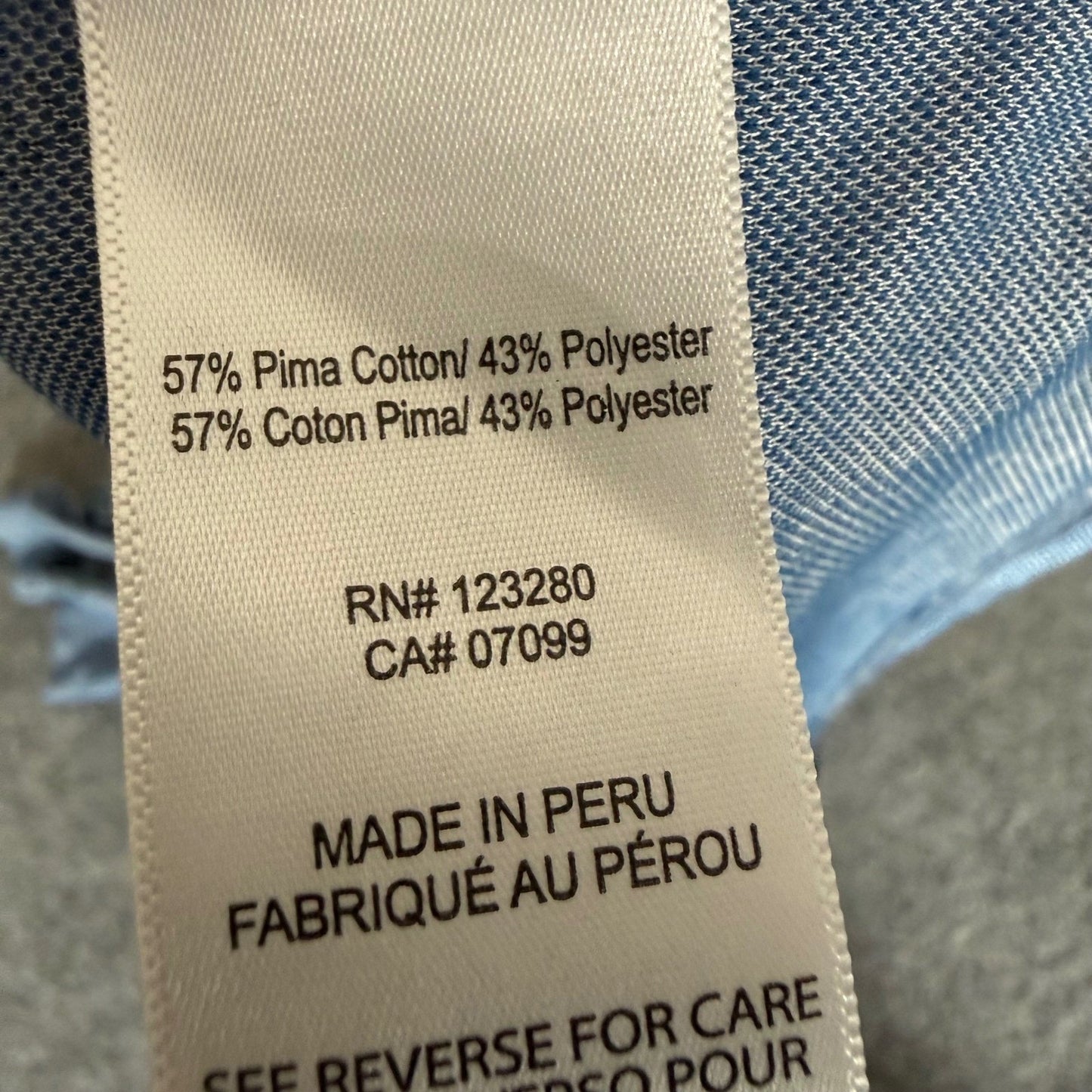 Travis Mathew Polo Shirt Mens Medium Blue Floral Golf Stretch Casual Athletic