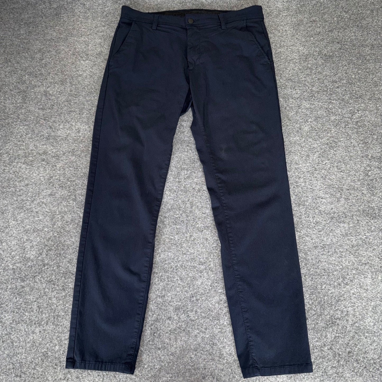 Projek Raw Pants Mens 34 Navy Blue Casual Stretch Slim Straight Everyday Comfort