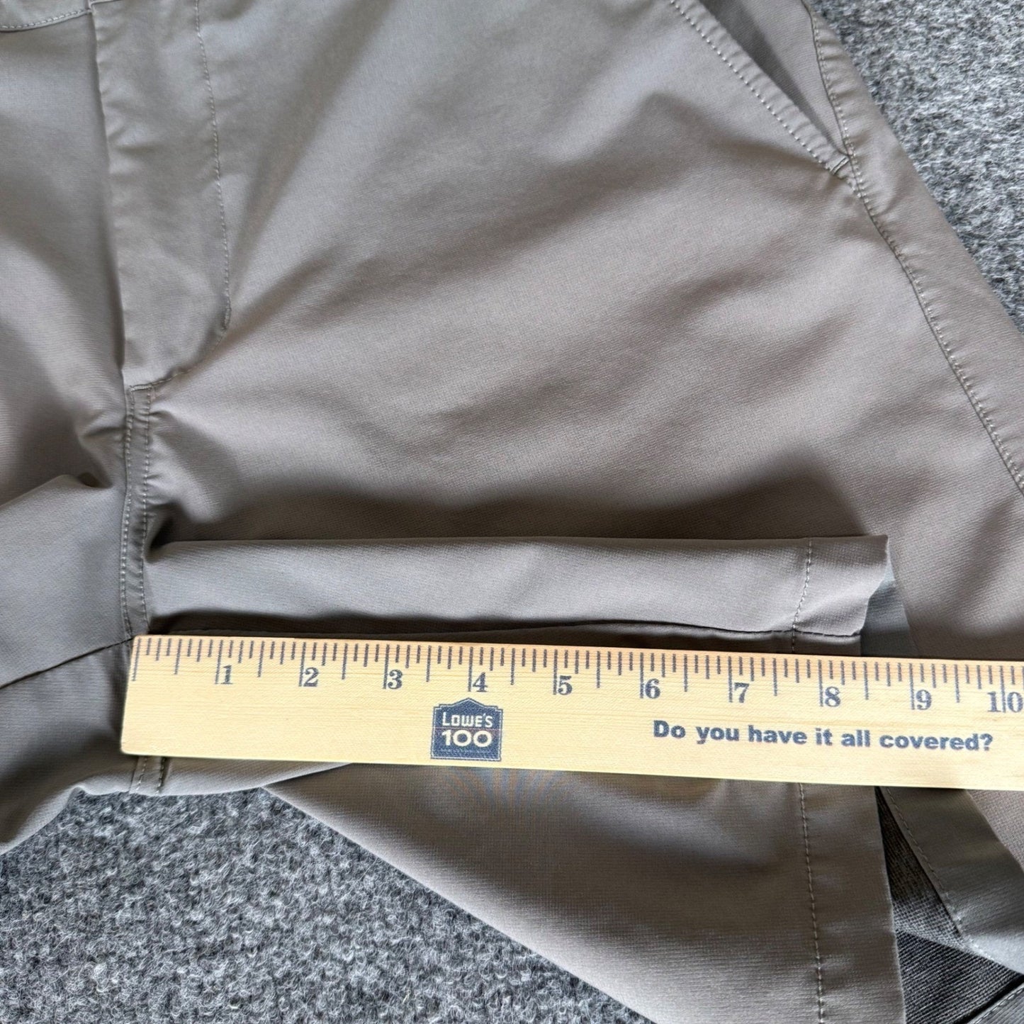 Johnston & Murphy XC4 Shorts Mens 34 Gray Performance Stretch Golf Casual Travel