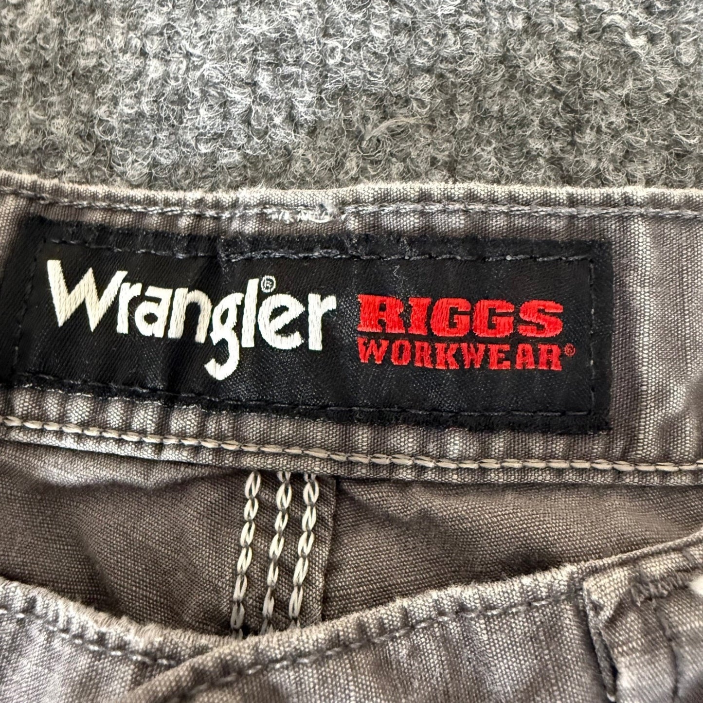 Wrangler Riggs Workwear Pants Mens 36x30 Gray Durable Utility Cargo Jobsite Work
