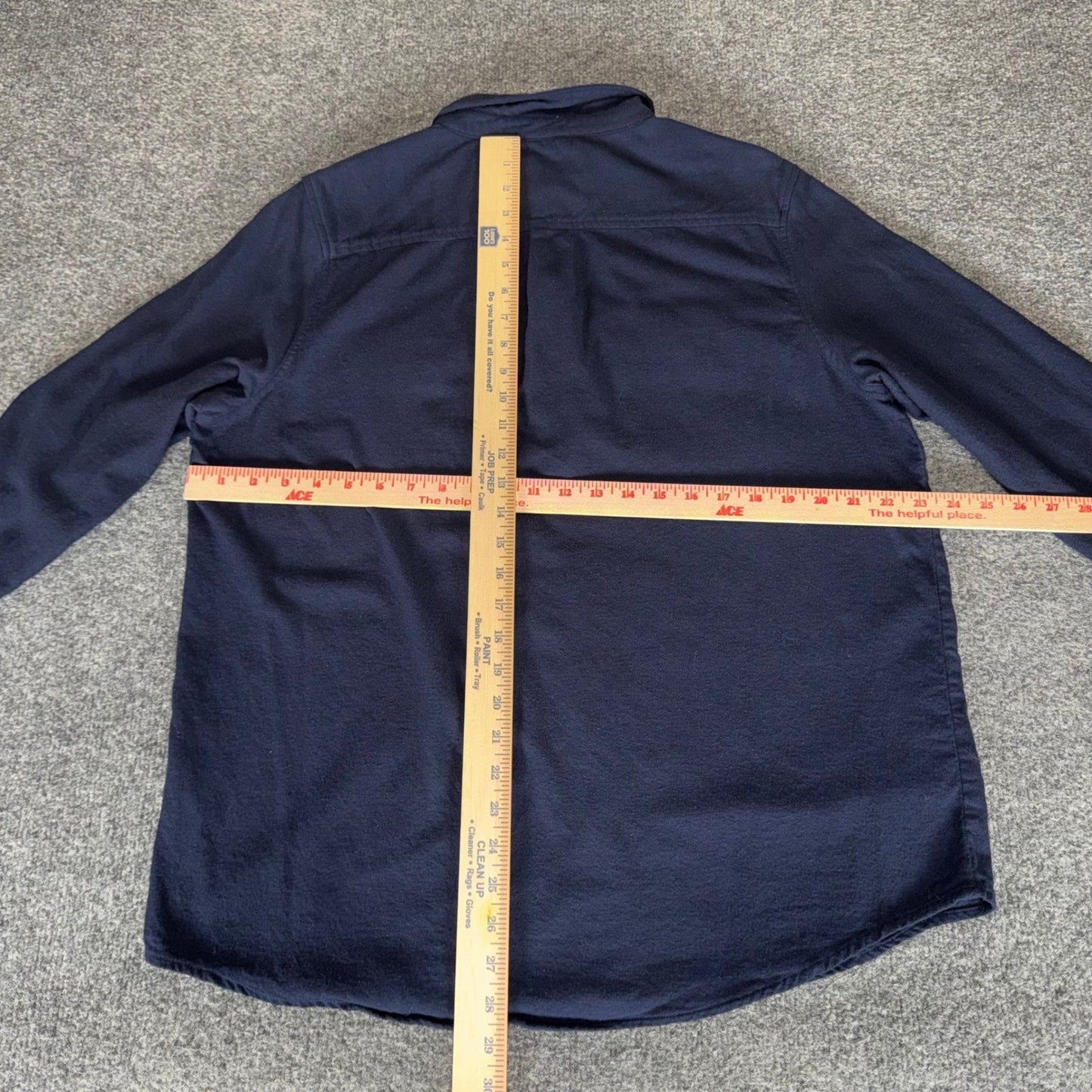 One Day Away Flannel Shirt Mens XL Blue Button Up Casual Everyday Soft Comfort