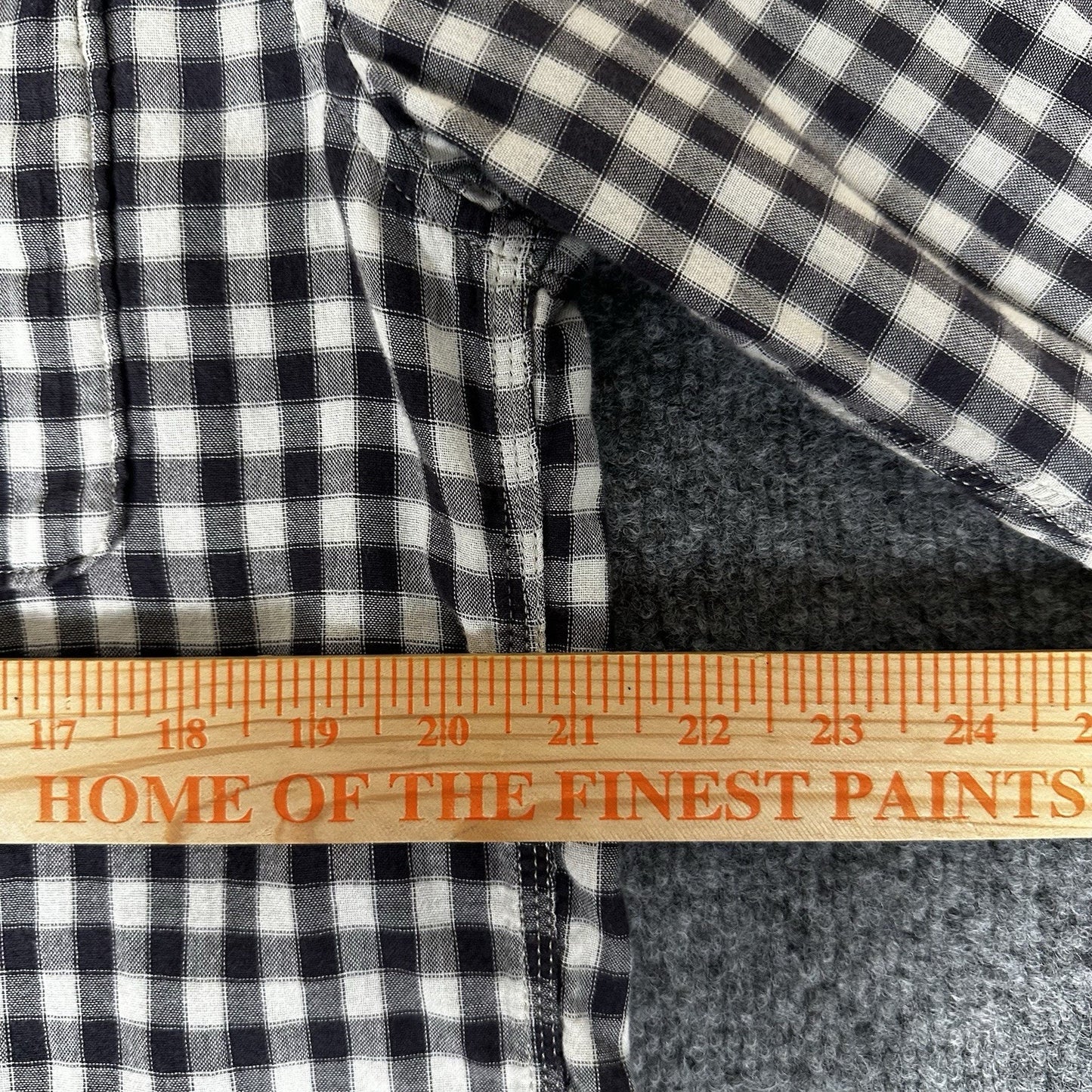 Lucky Brand Shirt Mens Large Black Gingham Slim Fit Long Sleeve Button Up Casual
