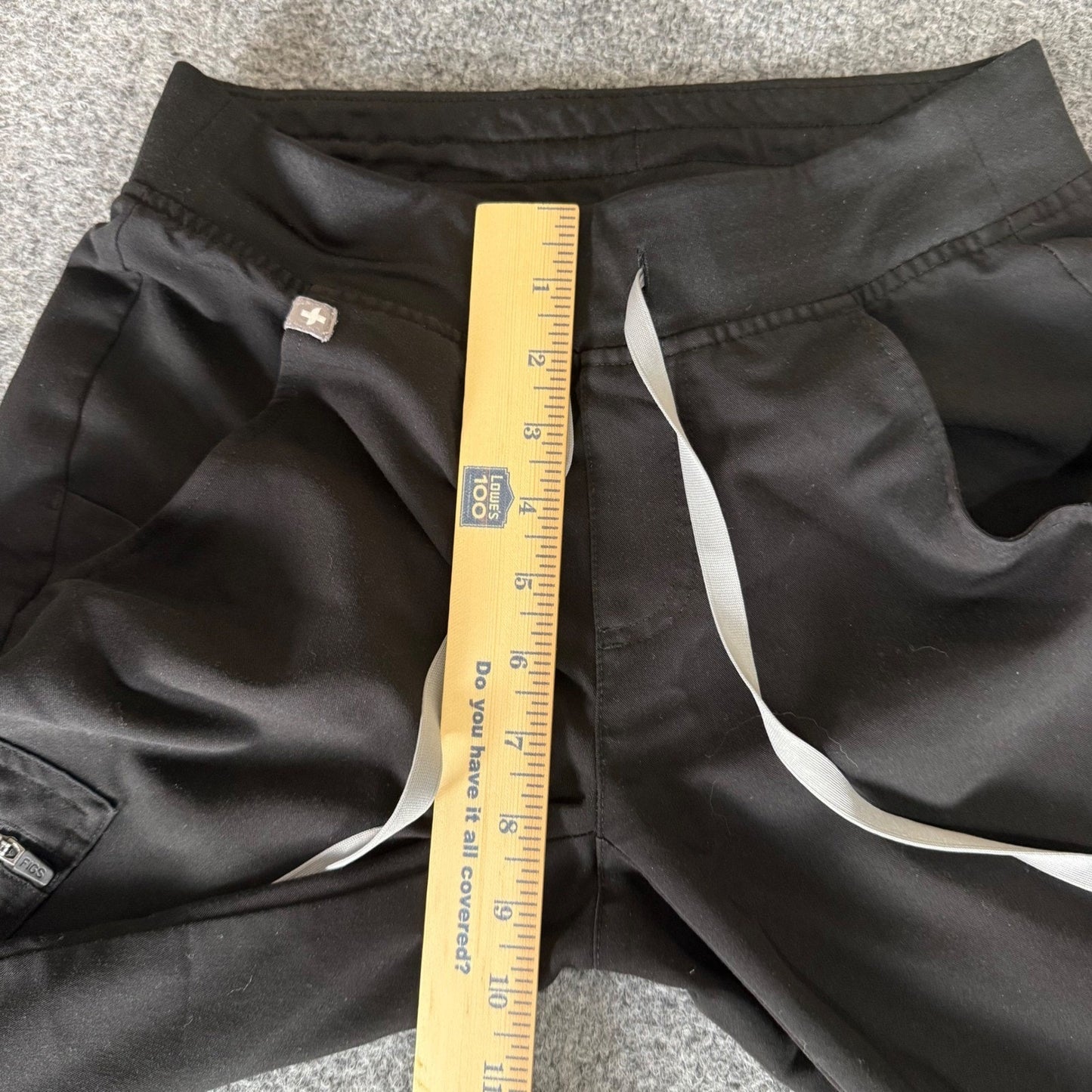 FIGS Zamora Jogger Scrub Pants Black XXS Petite Medical Stretch Uniform Nurse