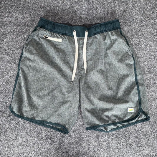 Vuori Banks Short Mens Small Green Athletic Performance Running Workout Gym V330