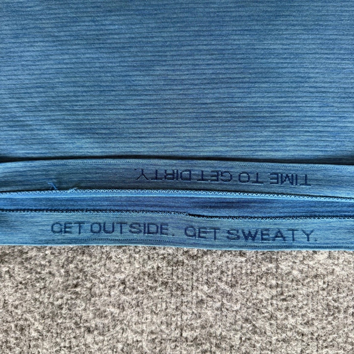 Lululemon Polo Shirt Mens Medium Blue Short Sleeve Athletic Performance Stretch