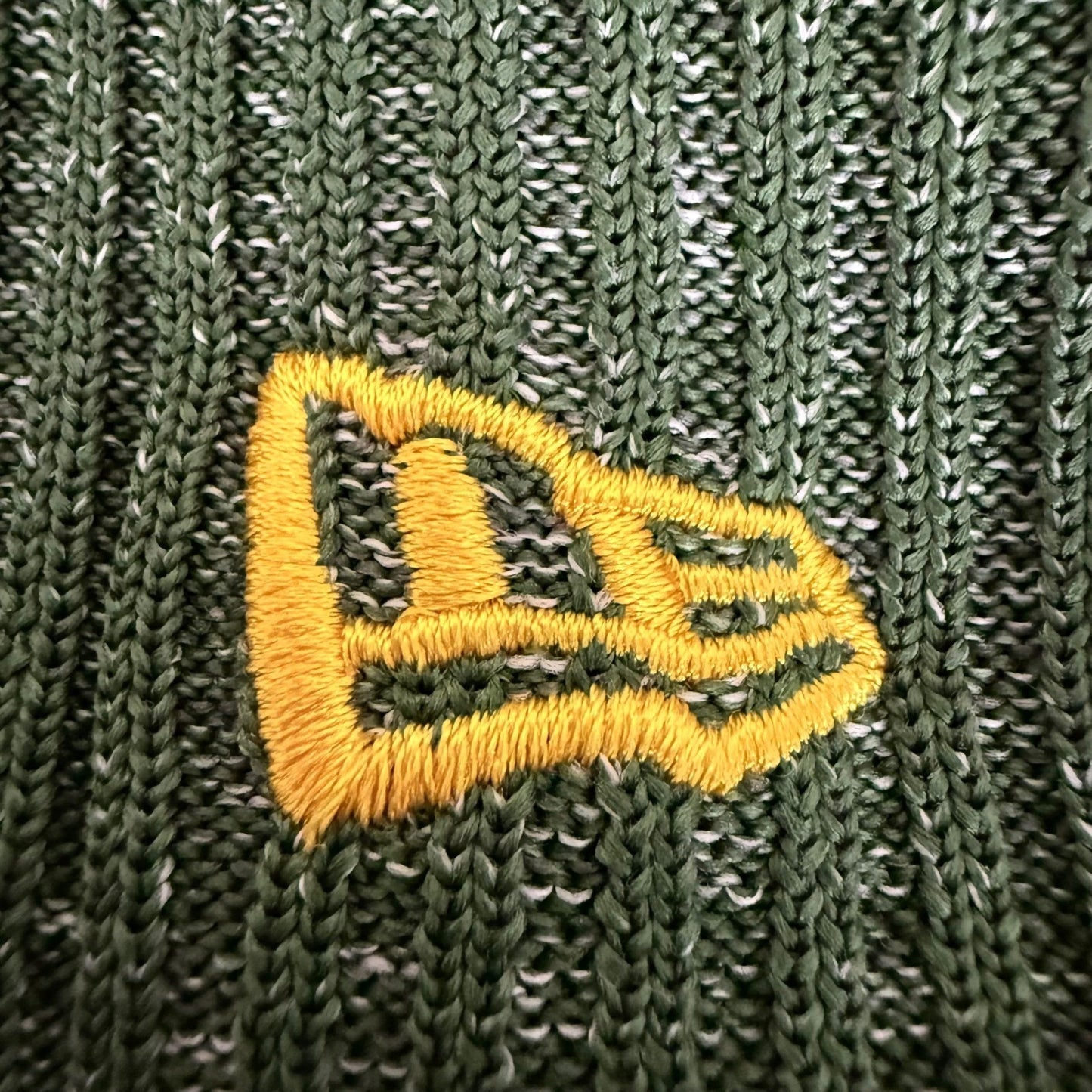 New Era Green Bay Packers NFL Knit Beanie Green Striped Fleece Lined Hat