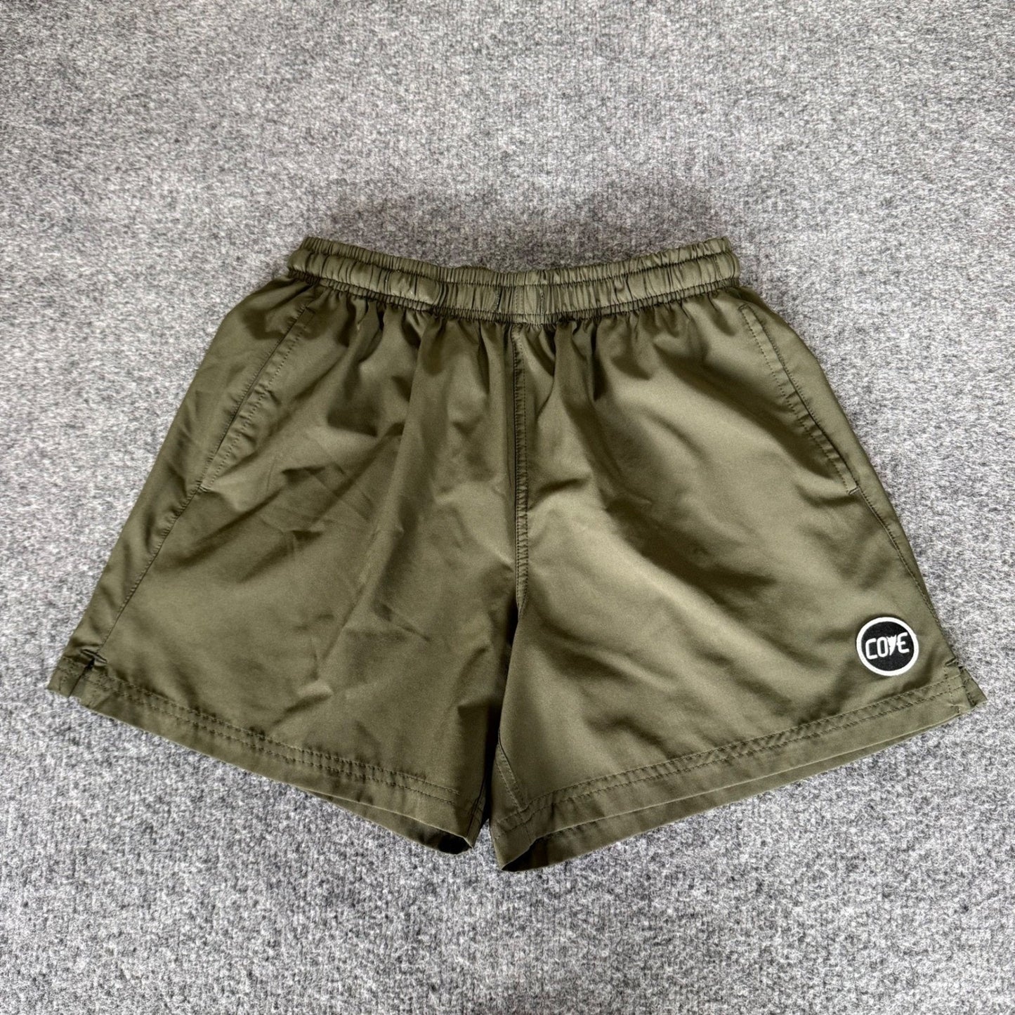 Cove USA Mens Performance Shorts Olive Green Size 30 Casual Outdoor Stretch