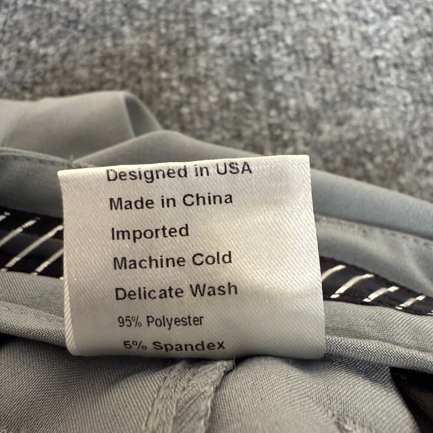 PRIMO Golf Pants Mens 32x26 Gray Lightweight Athletic Stretch Performance Casual