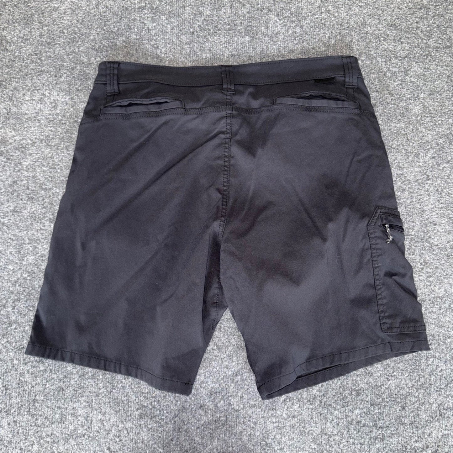 Wrangler ATG All Terrain Gear Cargo Shorts Mens 36 Black Hiking Outdoor Trail