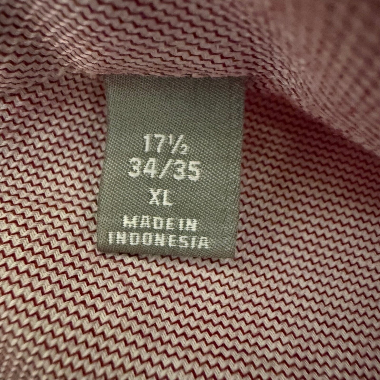 Michael Kors Dress Shirt 17.5 34/35 XL Slim Long Sleeve Cotton Formal Business