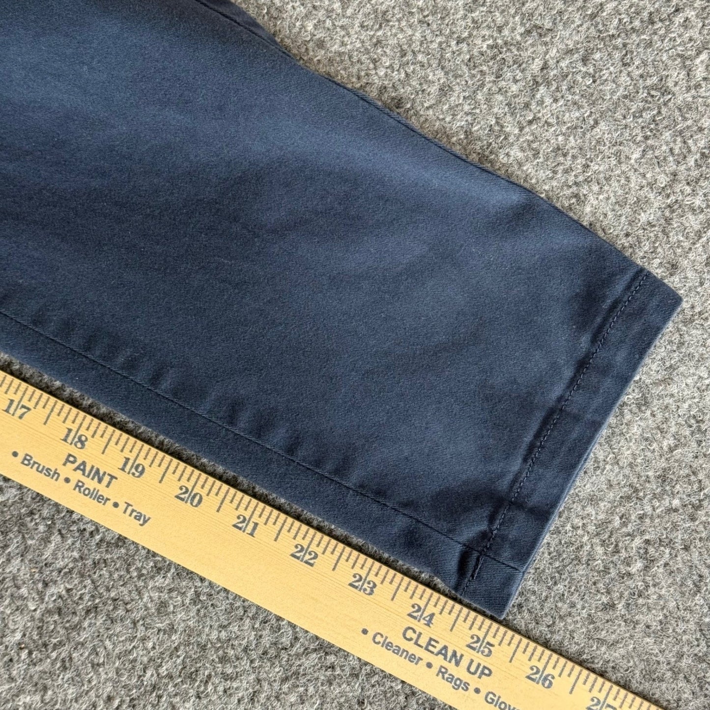RVCA Hitched Fit Chino Pants Mens 31x25 Navy Blue Skate Casual Stretch