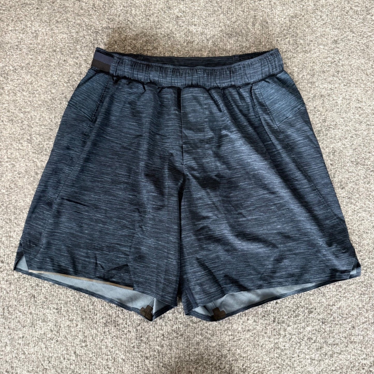 Lululemon Surge Mens Running Shorts Small Blue Athletic Gym Performance Training