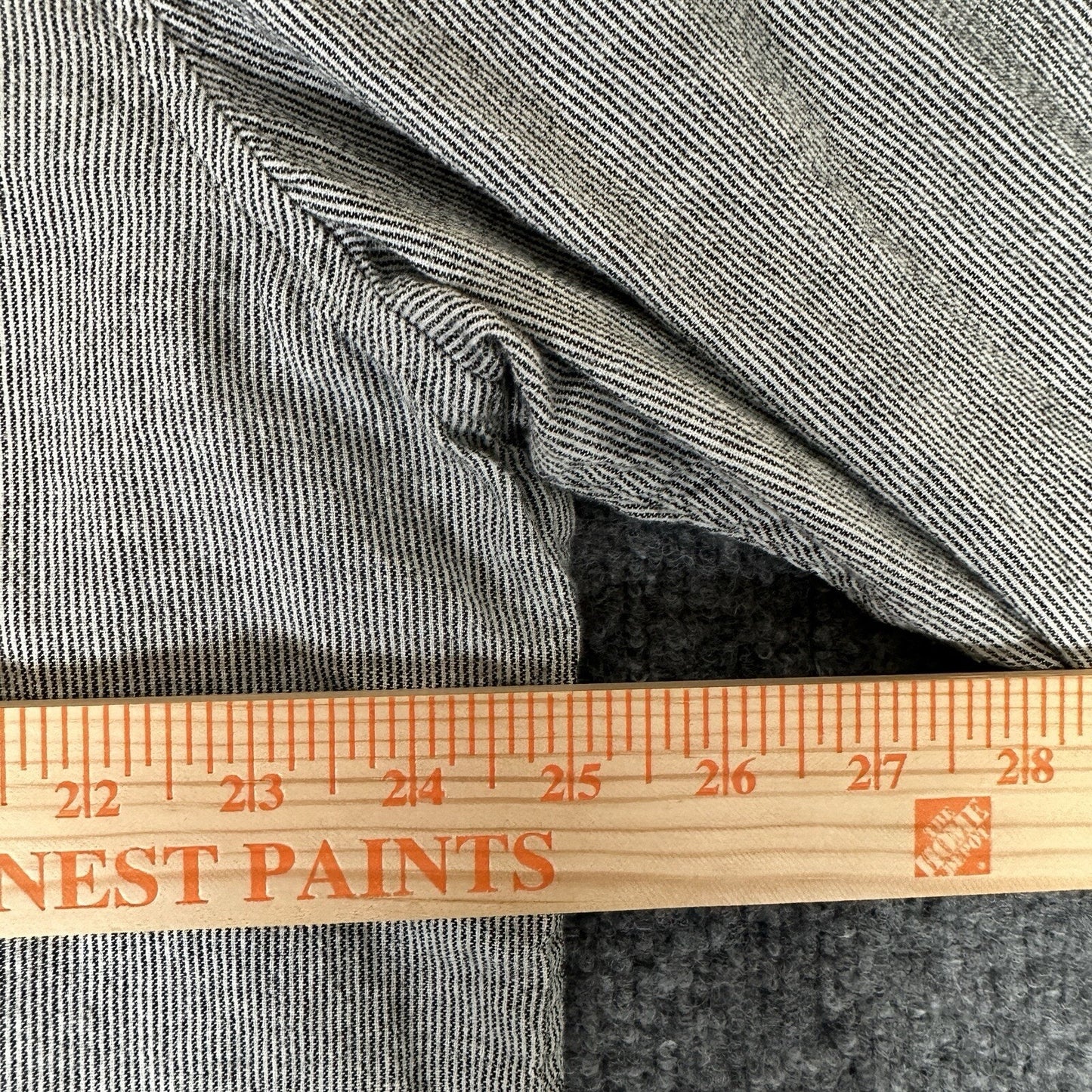 Lucky Brand Shirt Mens 2XL Grey Striped Slim Fit Long Sleeve Casual Pocket Adult