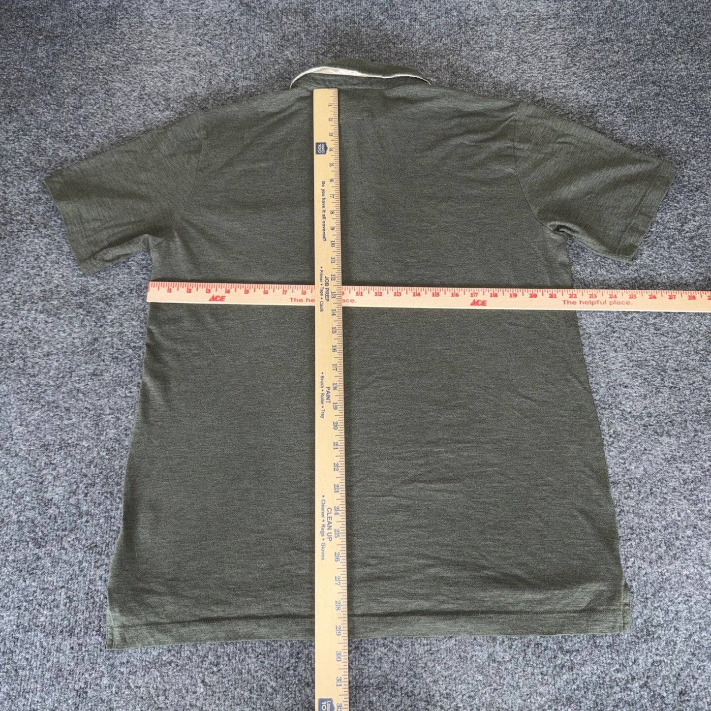Billy Reid Polo Shirt Mens 2XL Olive Green Short Sleeve Casual Preppy Designer