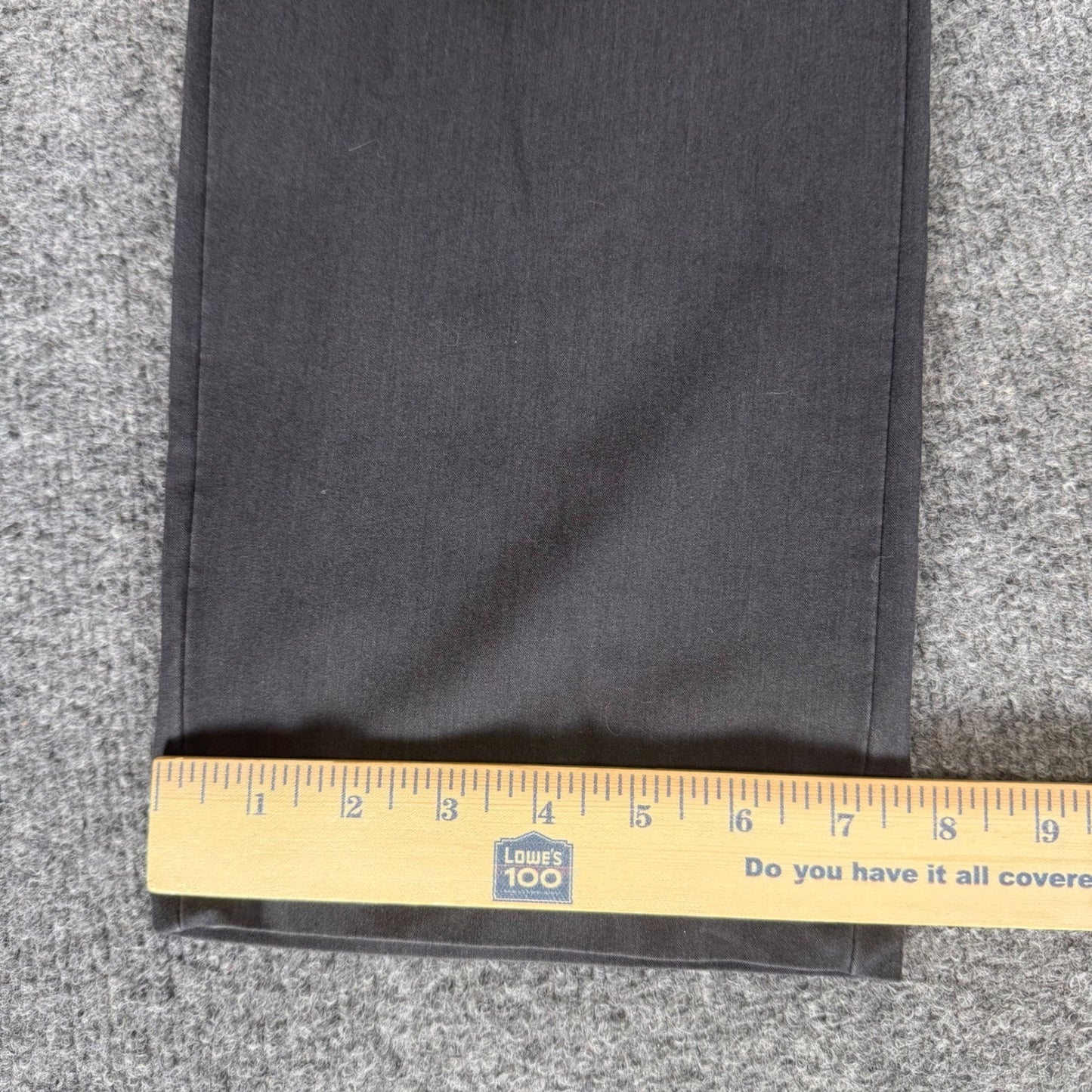 Van Heusen Flex Mens Straight Fit Dress Pants Gray 34x33 Stretch Trousers Office