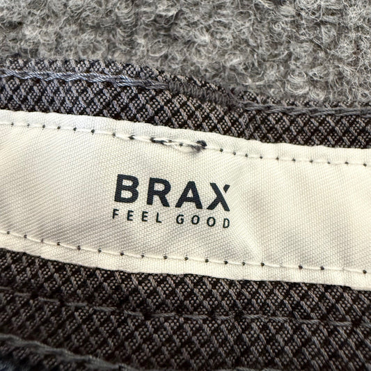 BRAX Cooper Chino Pants Mens 32x34 (32x32) Gray Casual Slim Fit Dress Trousers