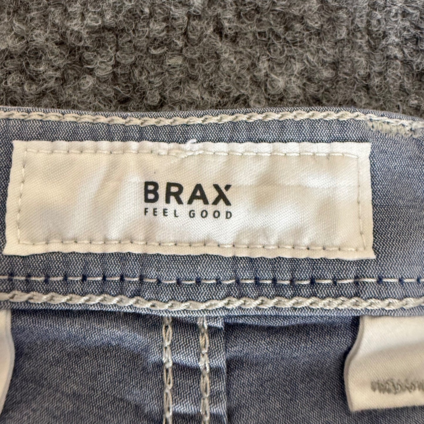Brax Chuck Pants Mens 38x32 (Fits 36x31) Gray Stretch Chino Casual Modern Fit