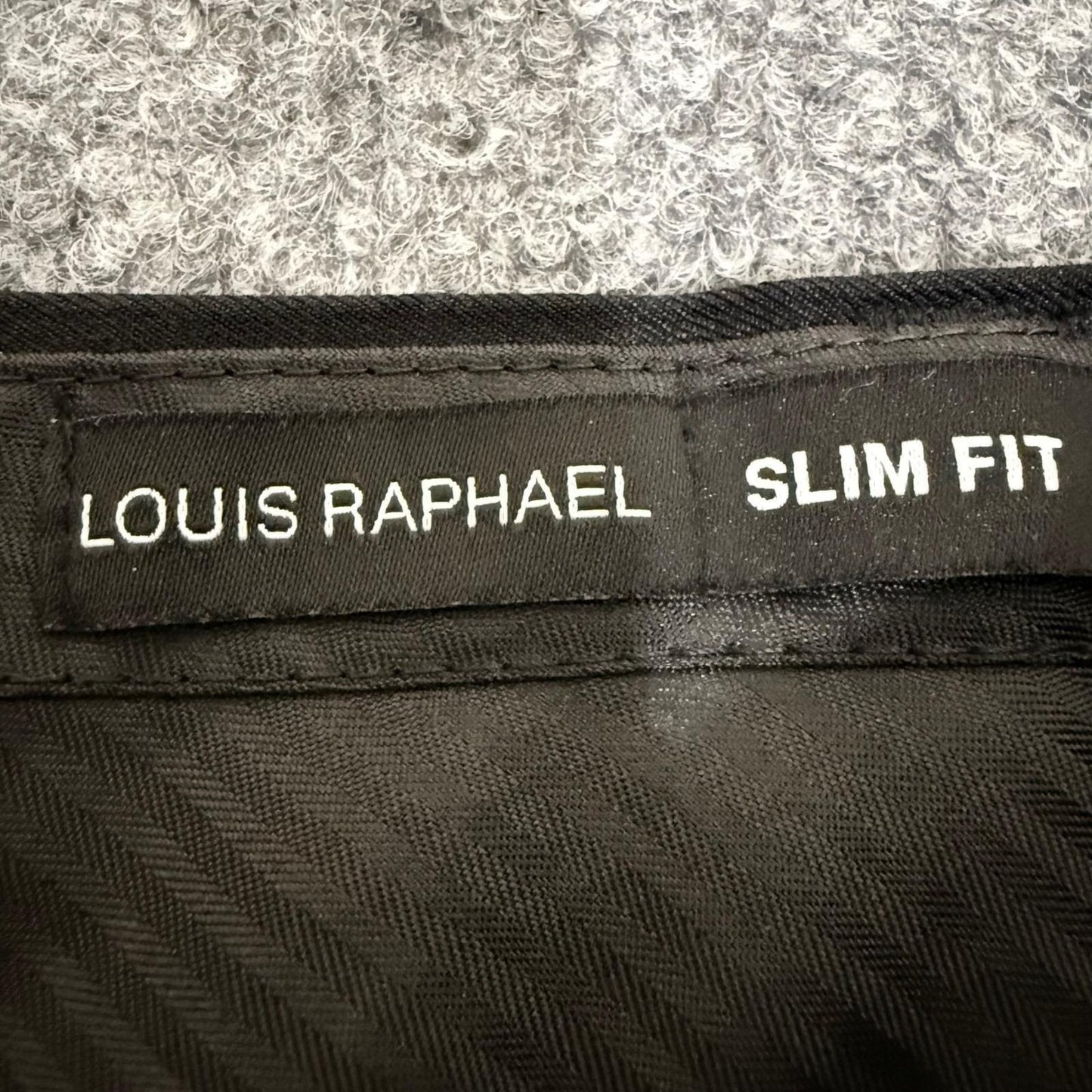 Louis Raphael Mens Slim Fit Dress Pants Black 34x30 Office Business Slacks