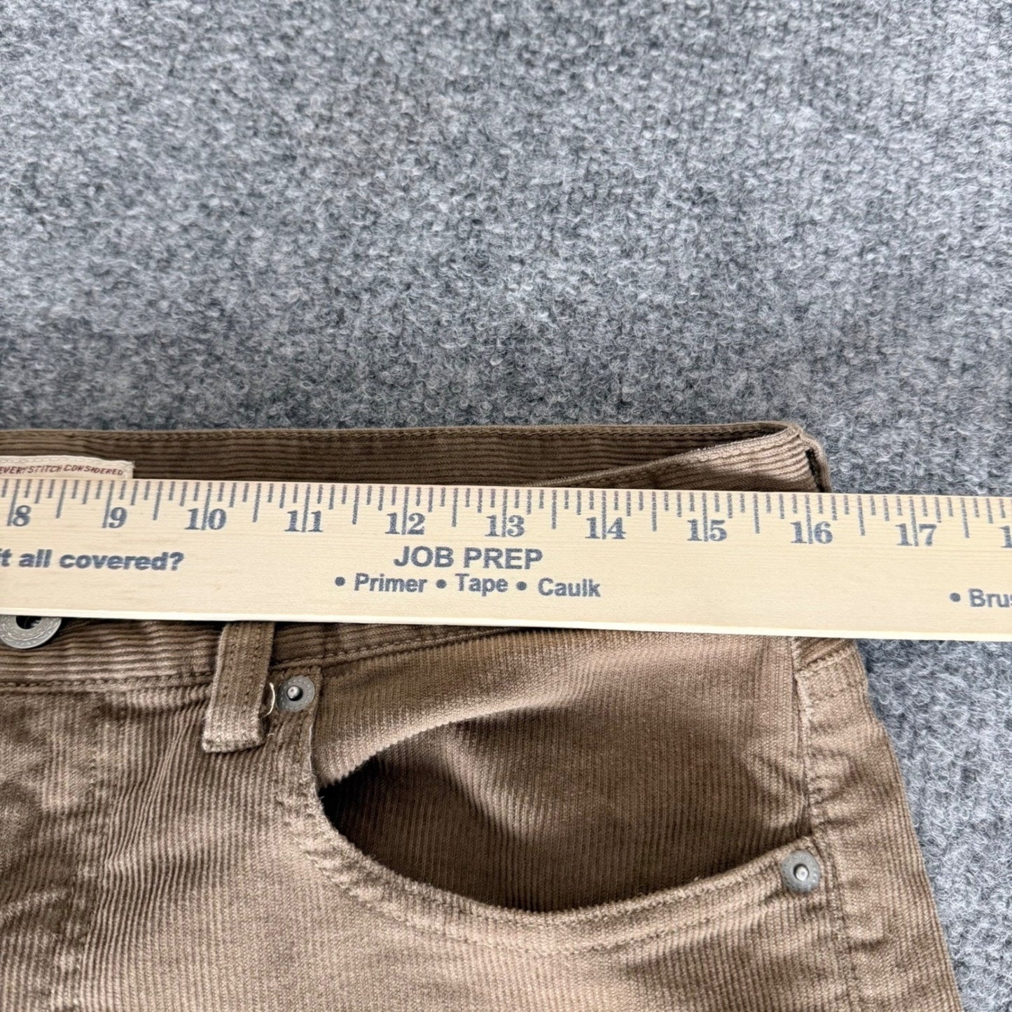 J.Crew 484 Slim Fit Corduroy Pants Mens 31x30 (32x29) Tan Brown Cotton Trousers