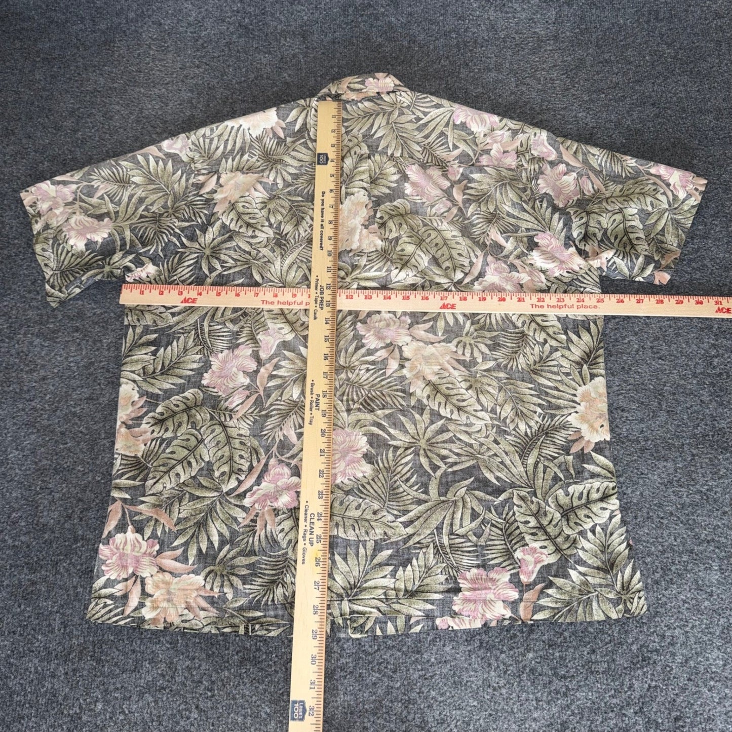 Tori Richard Mens Large Hawaiian Shirt Cotton Reverse Print Floral Aloha Beach