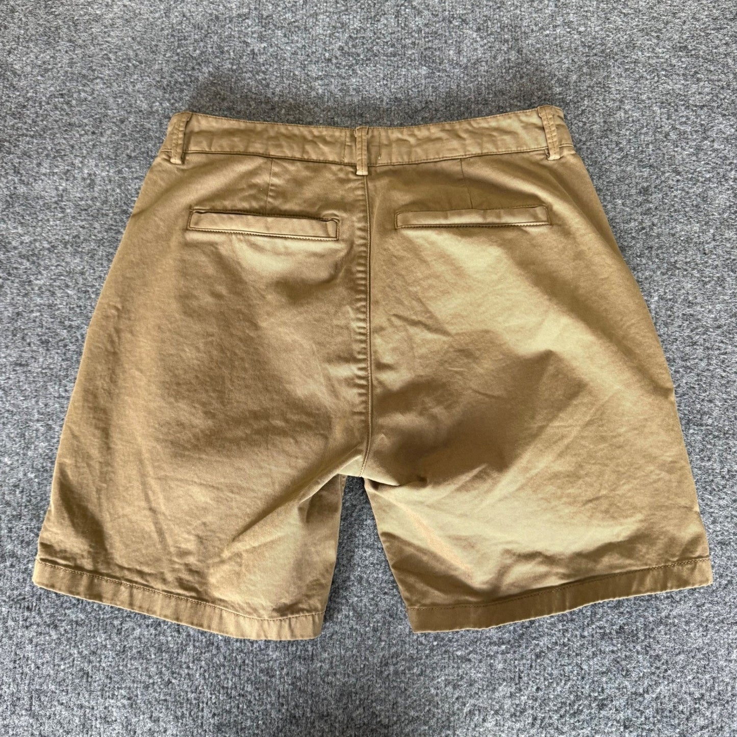 Flint and Tinder Mens 31 Shorts Brown Chino Casual Everyday Comfort Cotton Twill