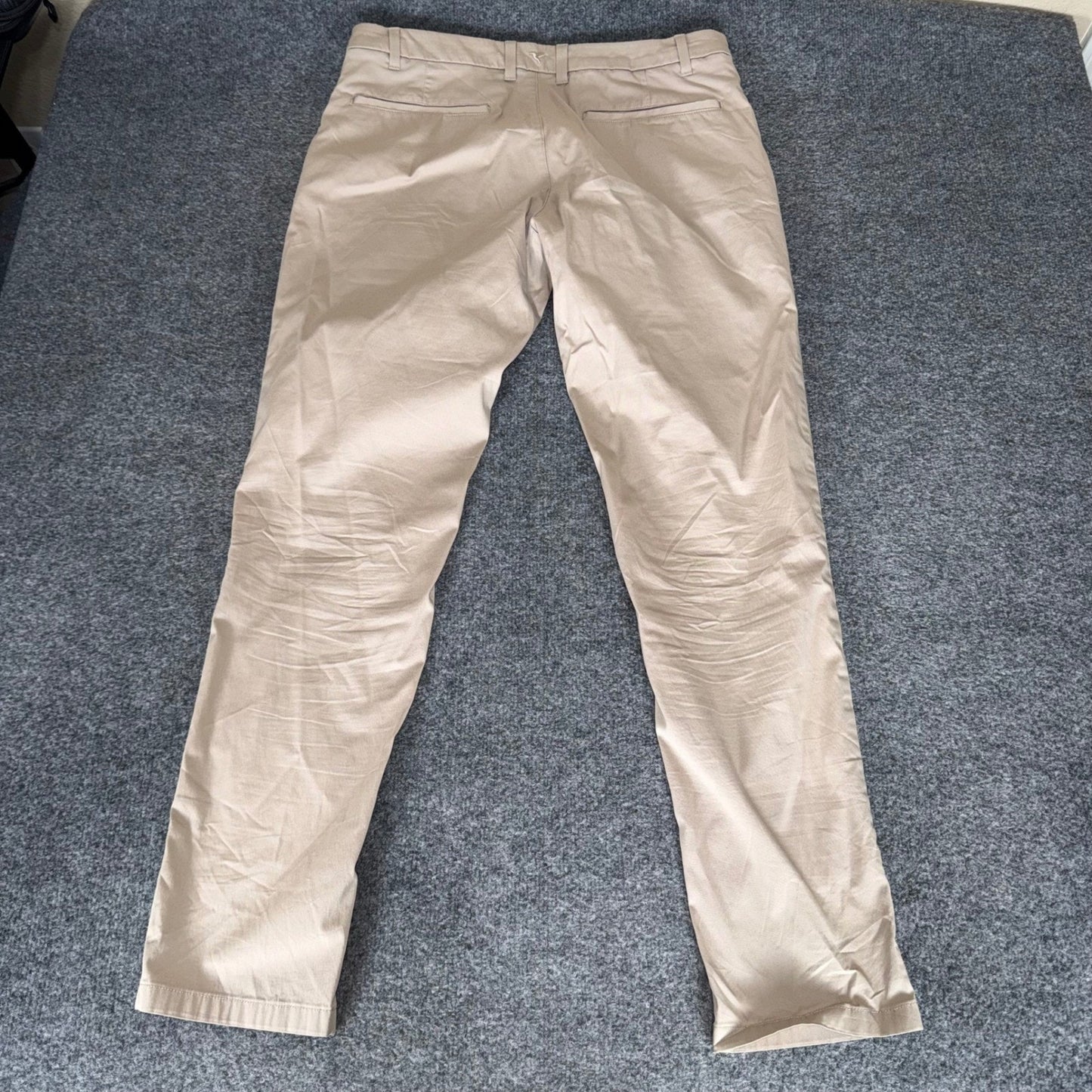 Birddogs Mens Khaki Lined Chino Pants Stretch 36x34 (36x32) Casual Golf Comfort