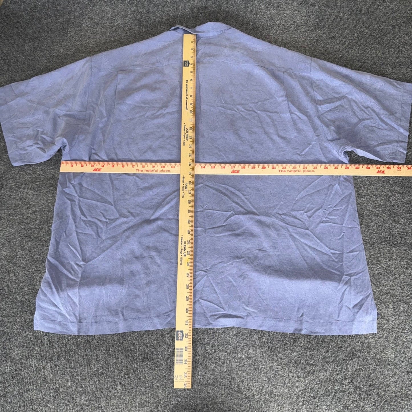 Tommy Bahama Mens XXL Blue 100% Silk Tropical Leaf Jacquard Camp Shirt Hawaiian